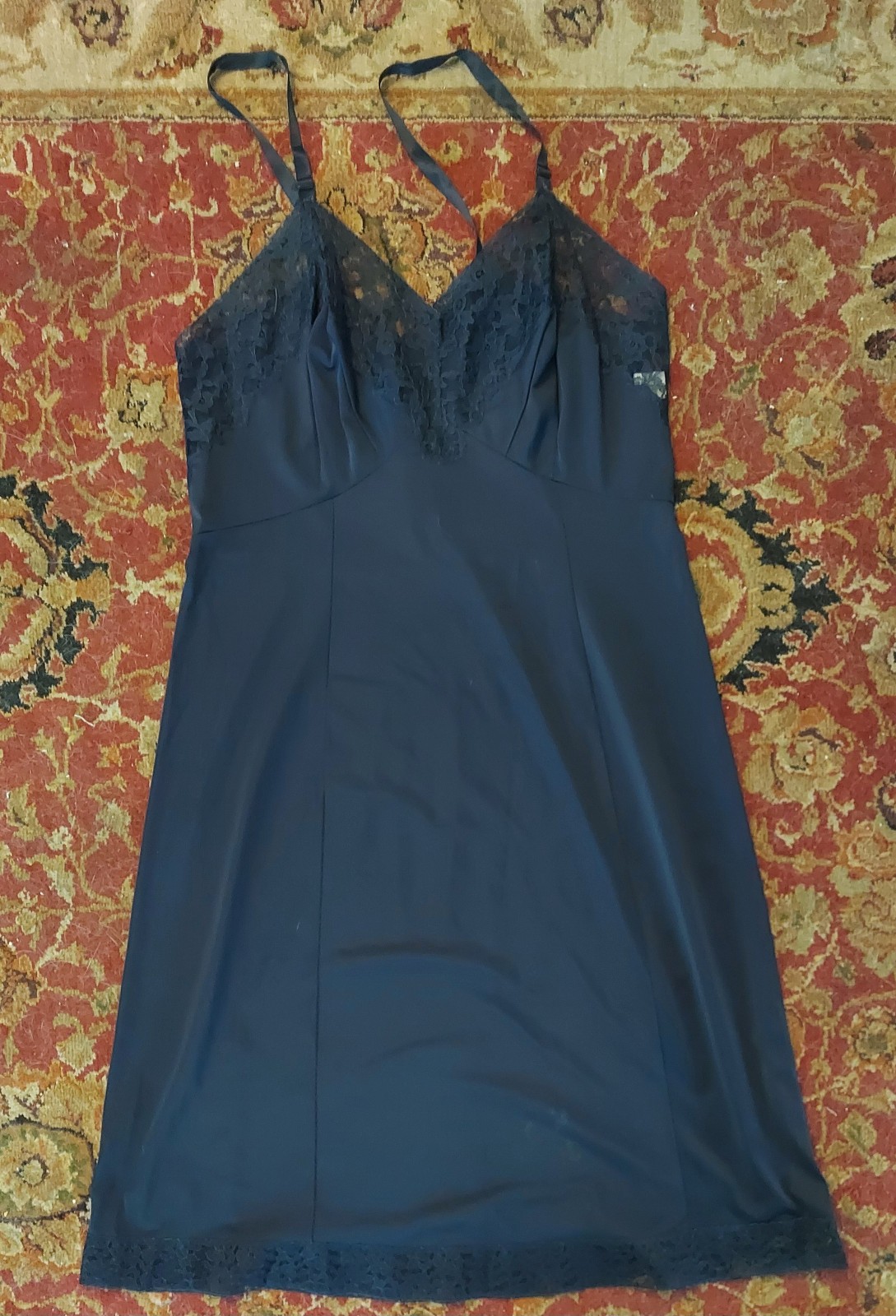 Navy Artemis Image Nylon Vintage Slip 40 Like Vantiy Fair Adonis