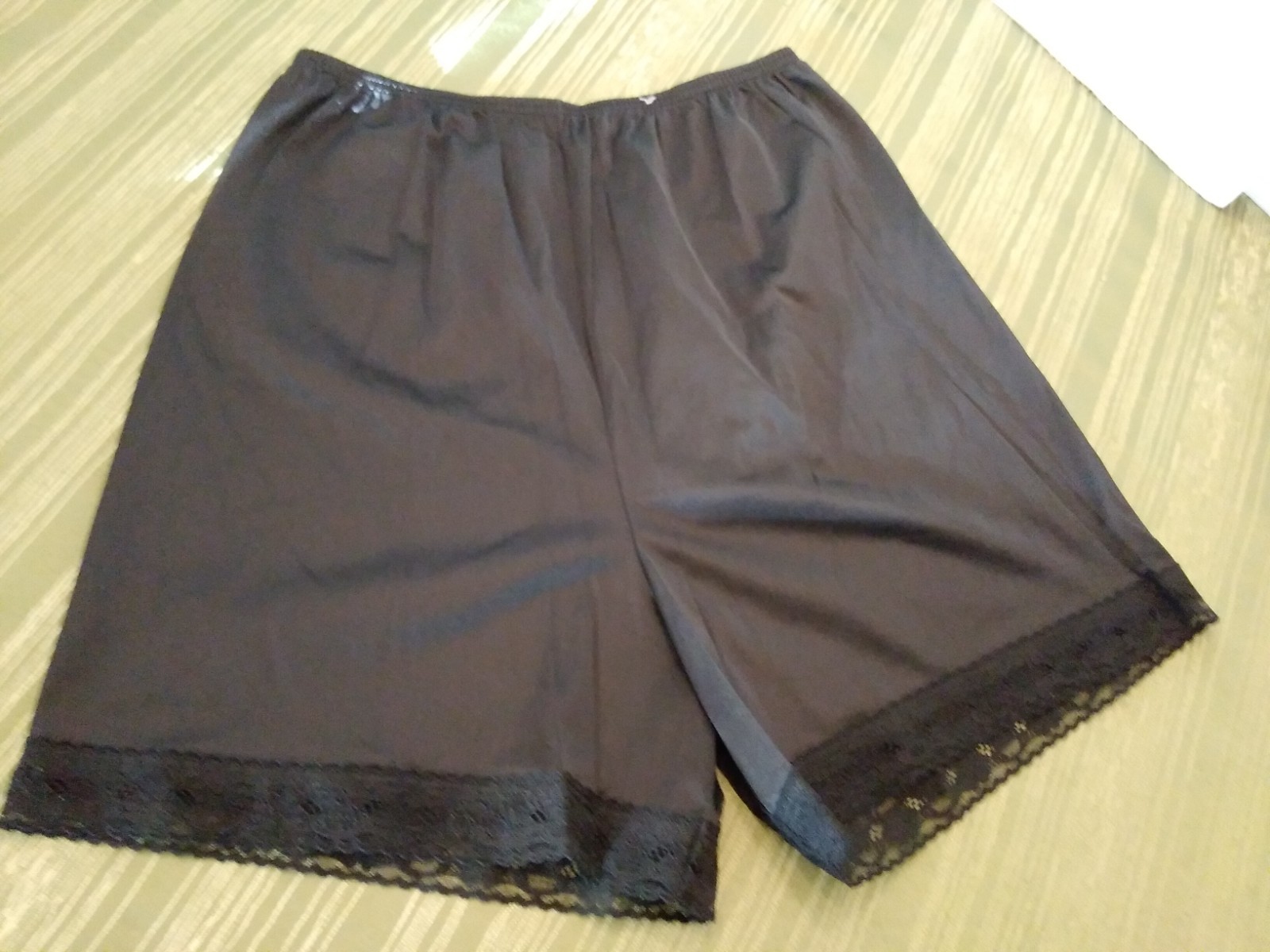 Slip Shorts Pettipants Knickers Vanity Fair Nylon M Black
