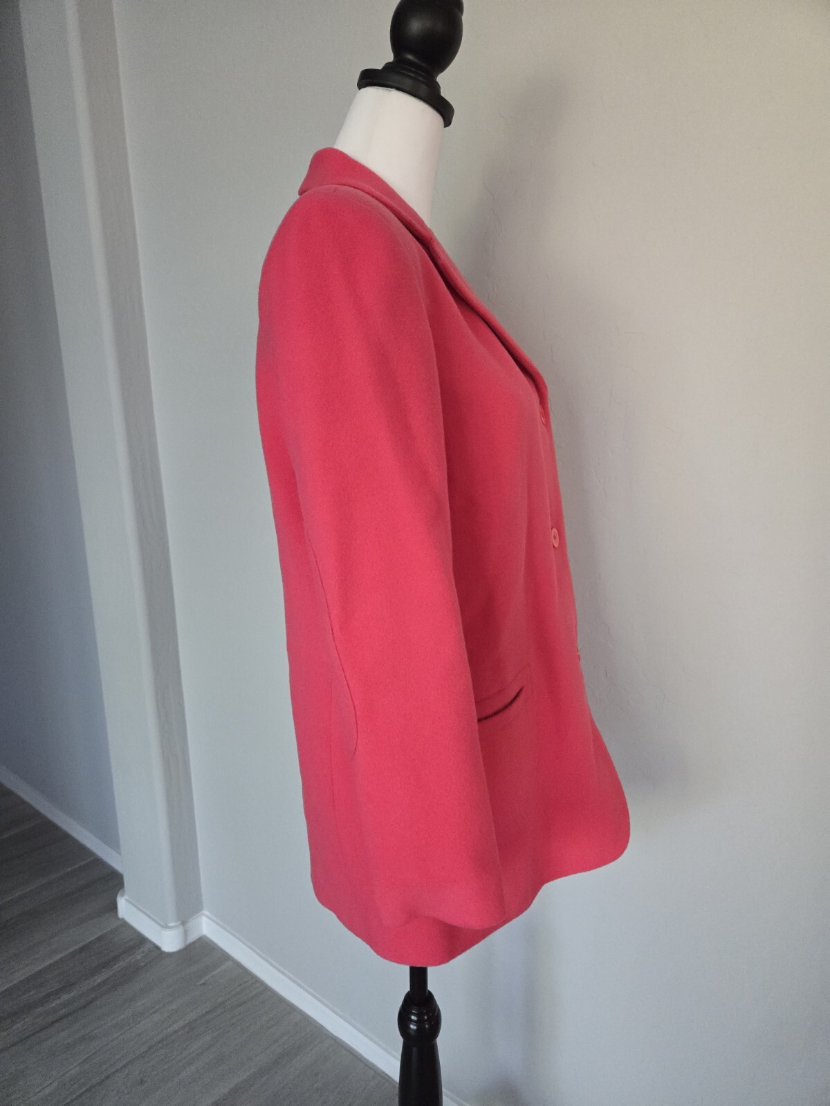 Vintage Pink Wool Cashmere Blend HB II by Harve Benard Womens Jacket Blazer Sz 4