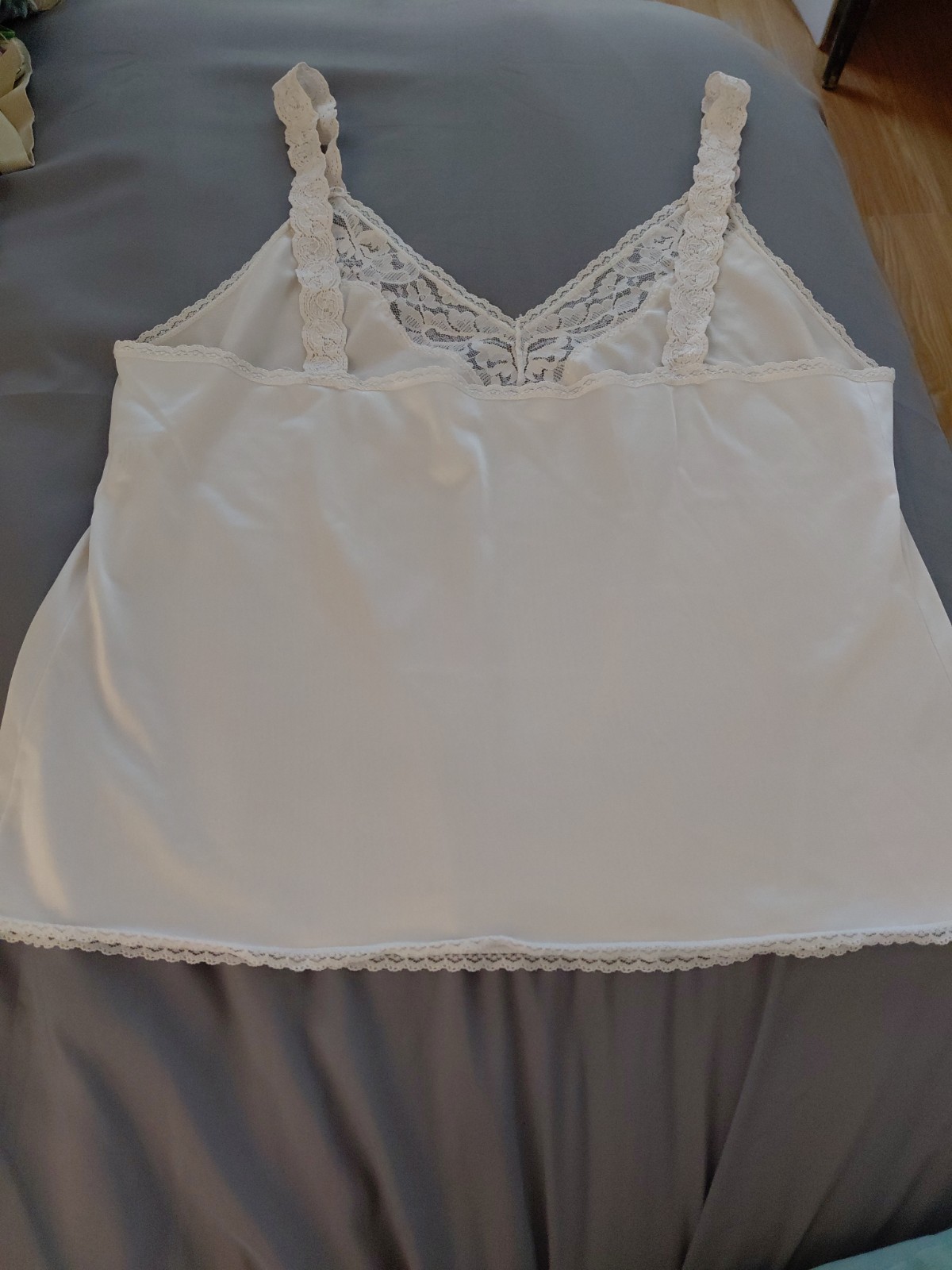 Vintage Camisole White Vanity Fair with Stretch Straps