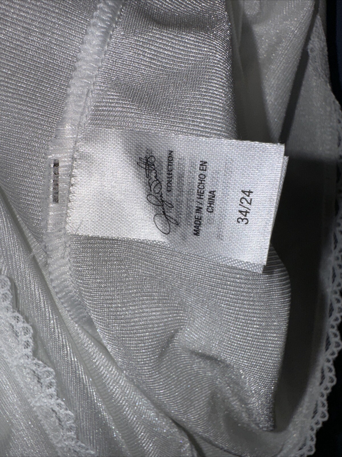 Size Small White Full Slip, Adjustable Straps, Vintage Jaclyn Smith Kmart, NWT