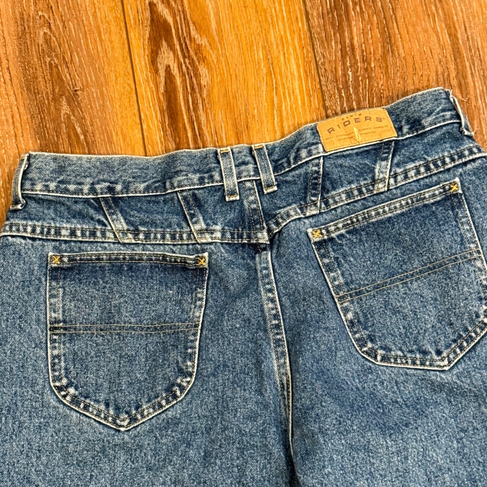 Riders by Lee Vintage High Waisted Mom Jeans Medium Wash Tapered 18 Med 36×31