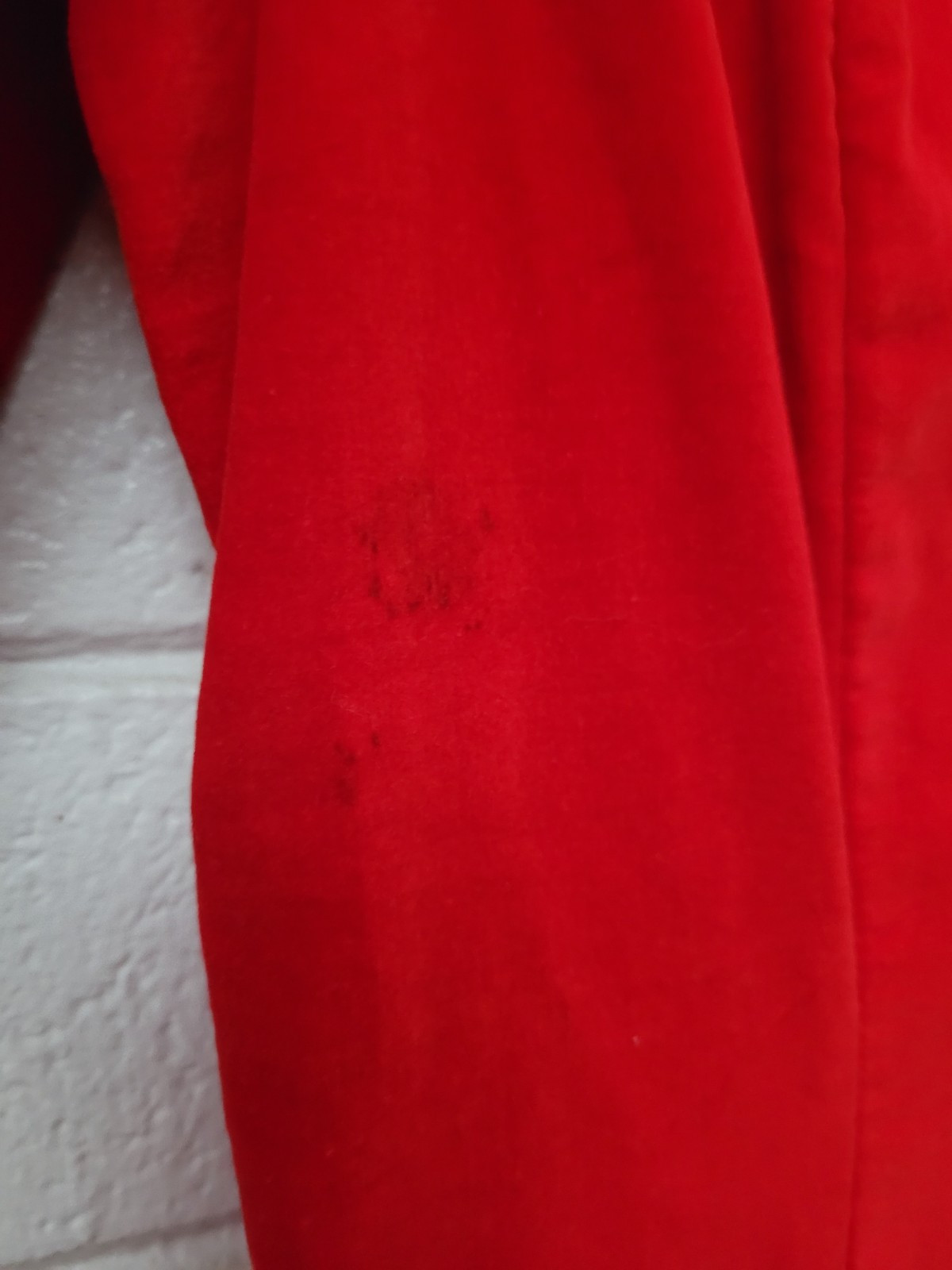 Vintage Misty Lane Red Velvet Midi Dress Big Bows 80s Size 3 / 4