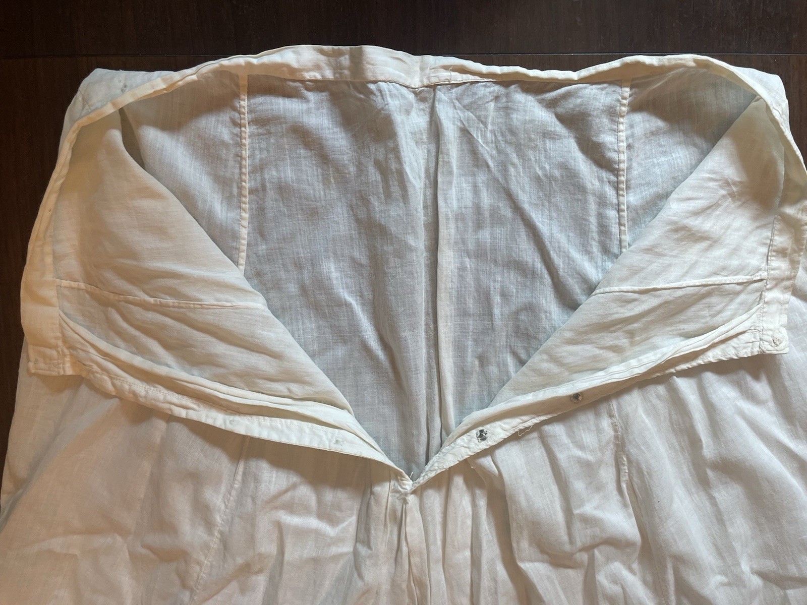 White Cotton Petticoat Slip Underskirt with Lace Hem, Lingerie Dress Style