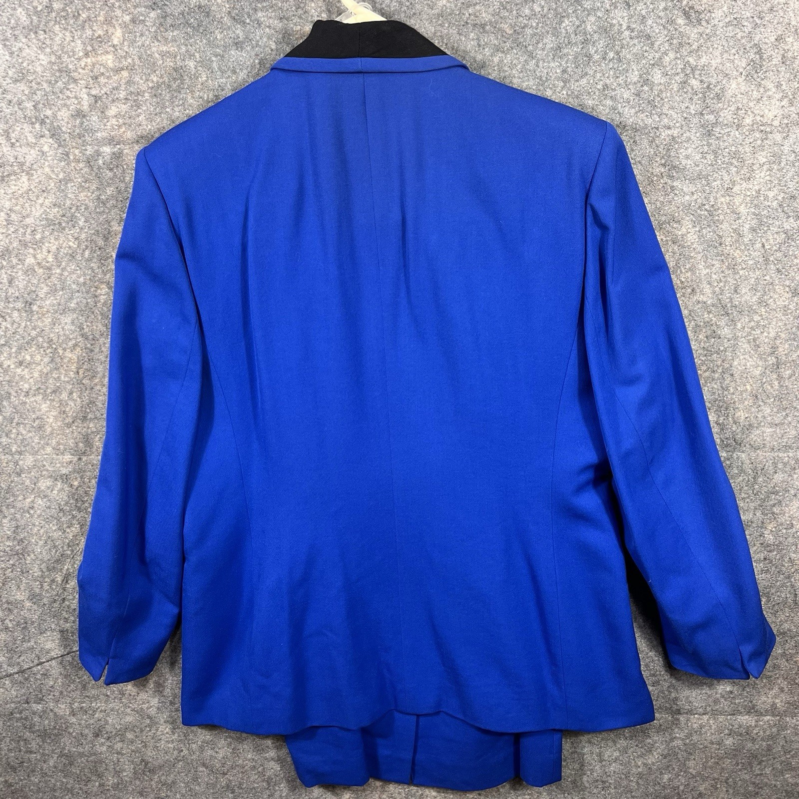 NWT Vintage Saville Suit Womens Skirt Set Blue Wool Blend 12 Double Breasted