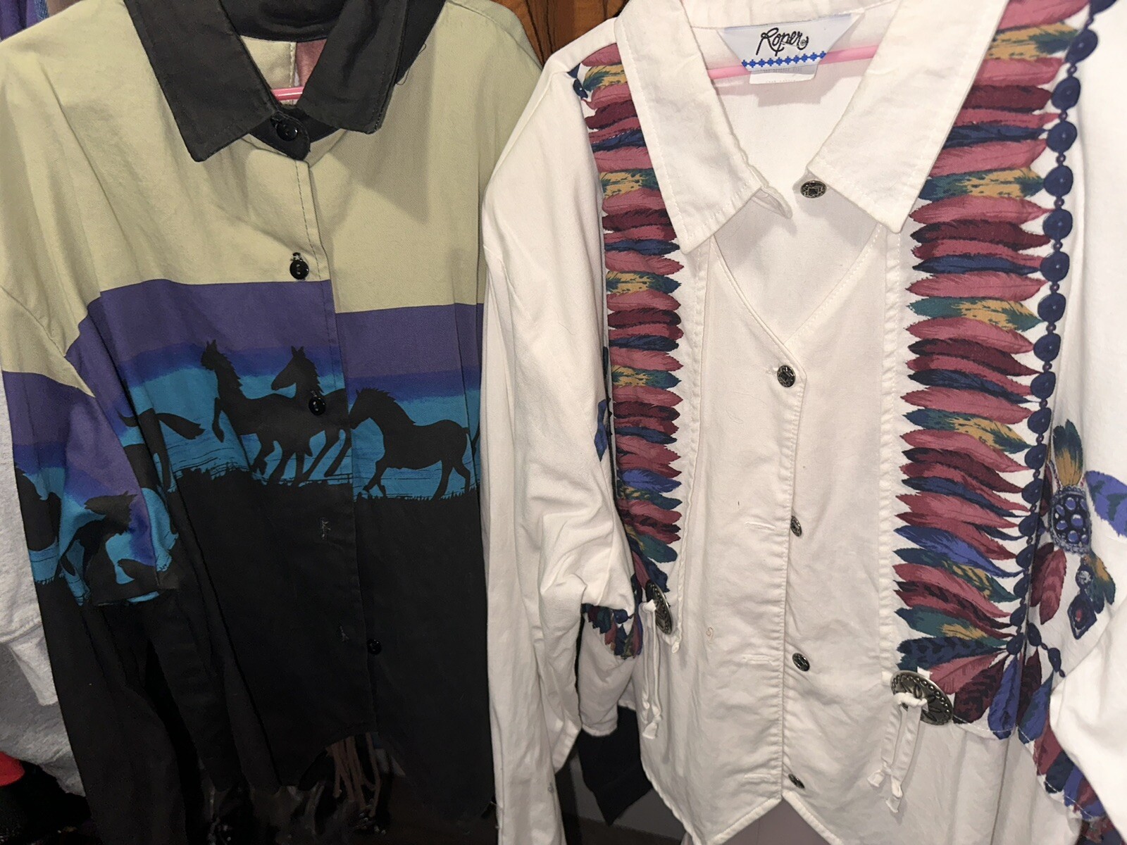 Vintage Women’s Long Sleeve Western Wear Roper Mezcal Rodeo Bull Riding