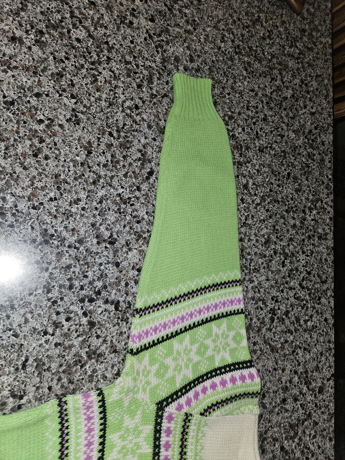 Vtg Arctic Cat Knit Sweater W Zipper M/38 White An Purple Green Blk Stripe Women