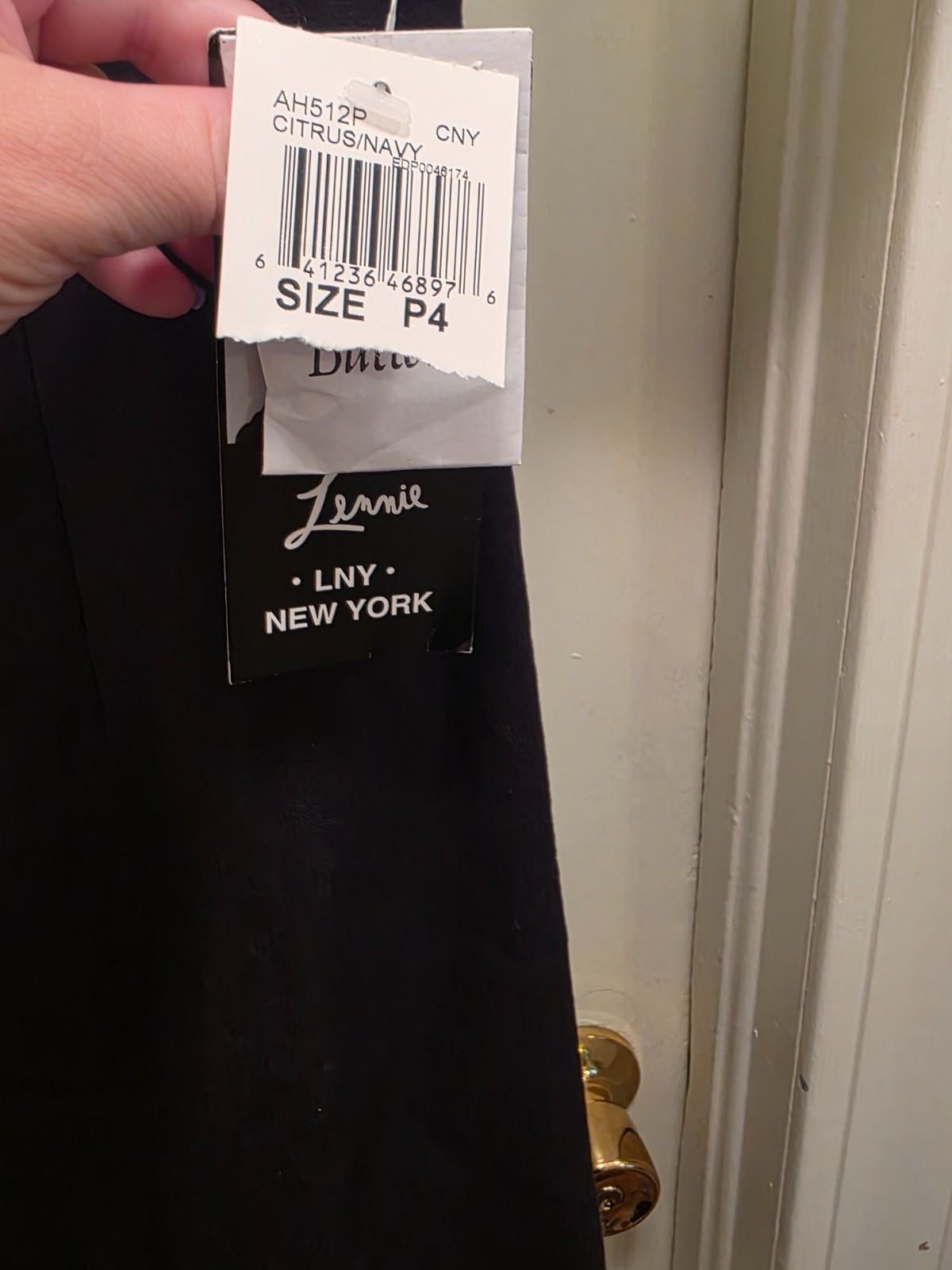 VTG 90s NWT Lennie LNY New York Linen Rayon Colorblock Dress Shoulder Pads P4