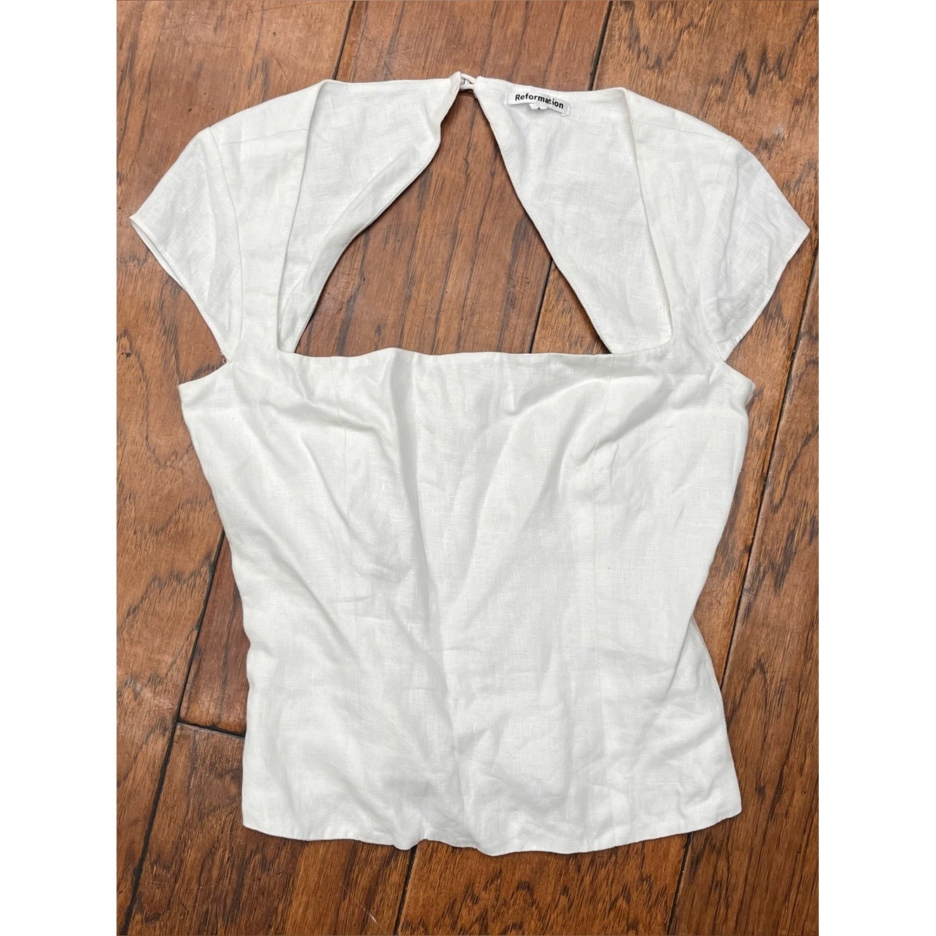 Reformation Cora linen top