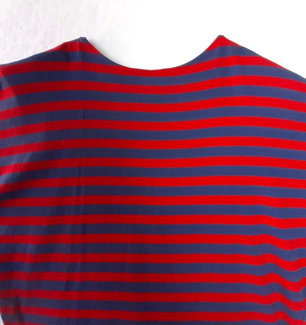 VENEZIA Sportswear Vintage Stripe Cotton Knit Dress Women Navy Red Size M NEW