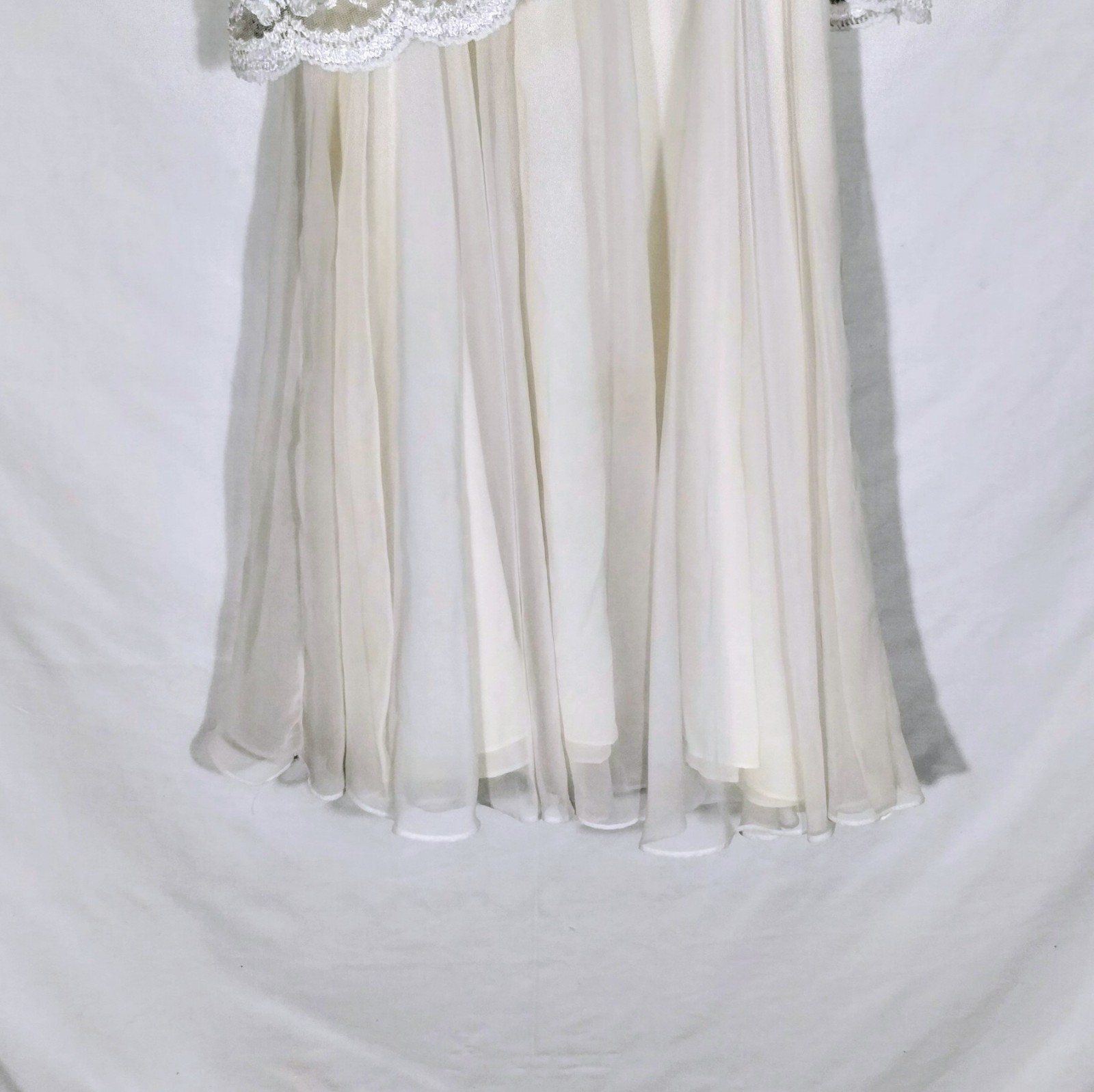 Vintage 80s Lisa Michaels Iridescent Sequin Lace Cocktail Dress Petite 8 USA