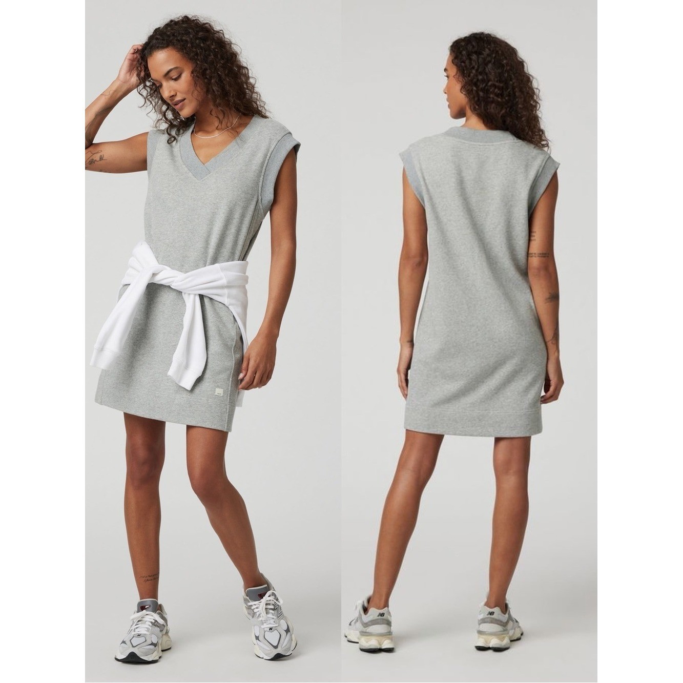 Vuori Sedona Vest Dress – Light Heather Grey Women’s