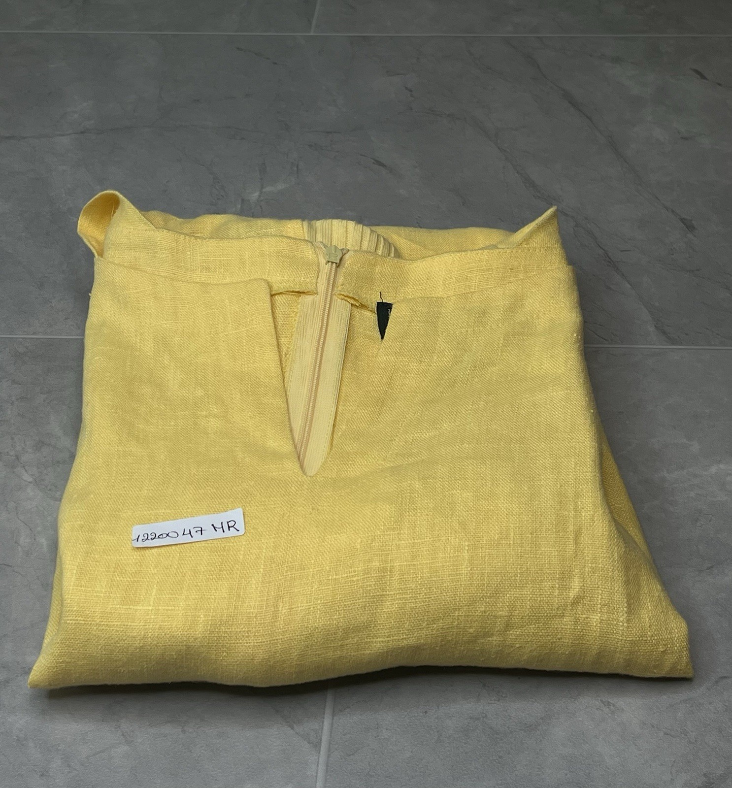 Harve Bernard by Benard Women’s Top Blouse Size 20W linen Back Zip Yellow New