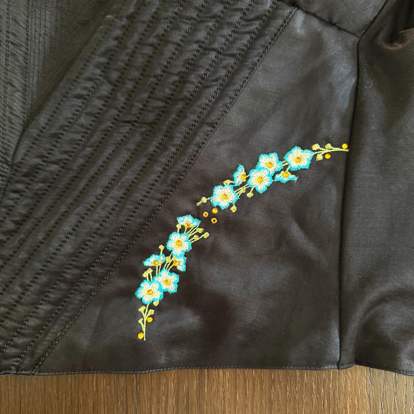 GIANNI VERSACE black Bustier size 46L from S/S 1995 GV VERSATILE COUTURE
