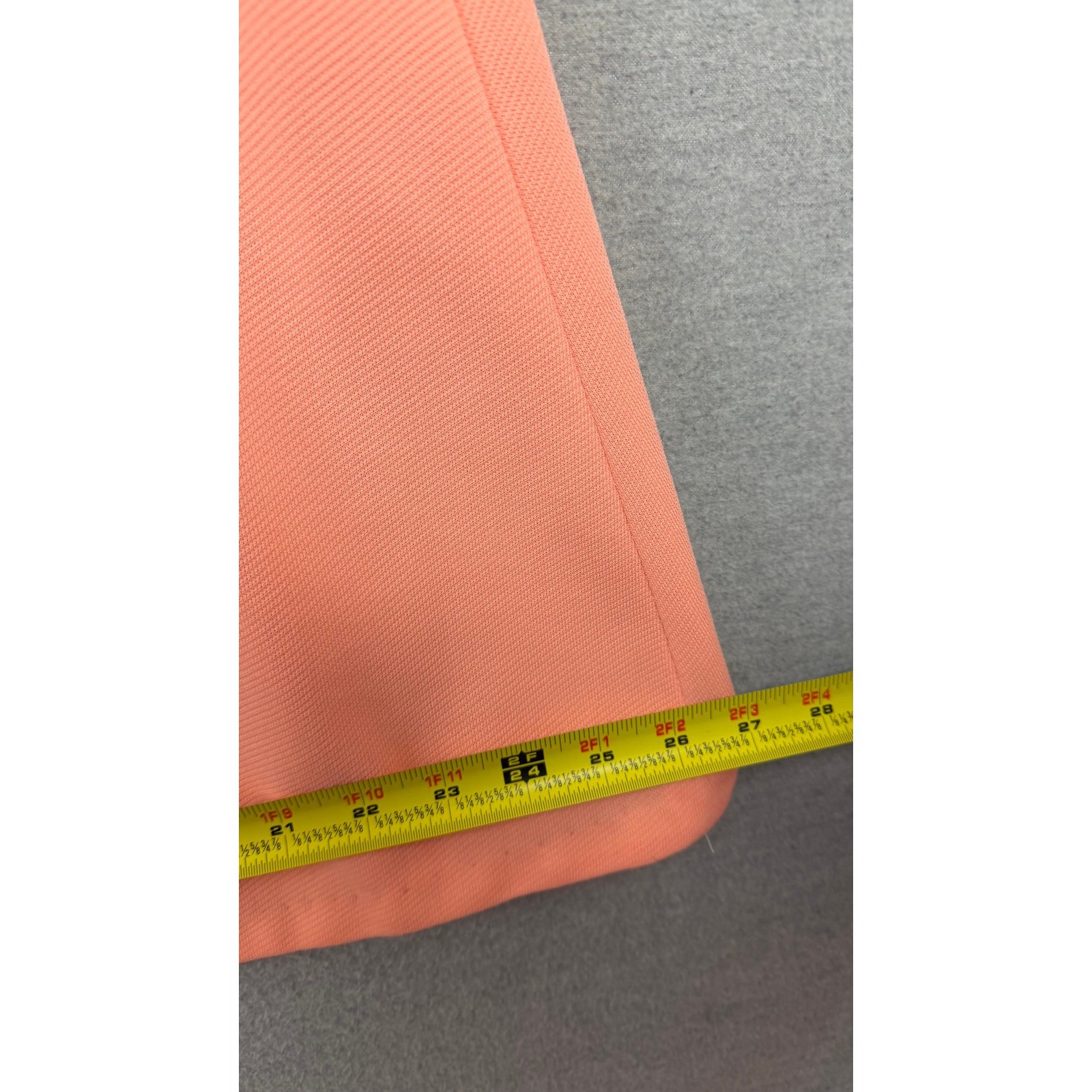 Vintage 1950s 60s Peach Polka Dot Dress and Cardigan Set Retro Mod 2 Piece
