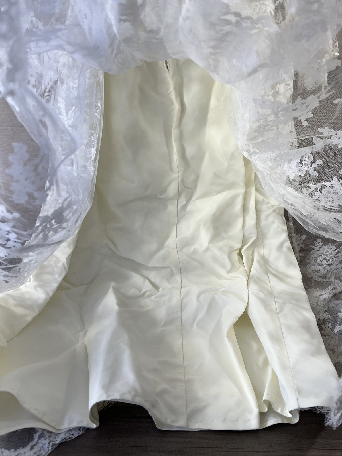 Wedding Dress Alfred Angelo Original by Edythe Vincent Vtg 60s Size 7