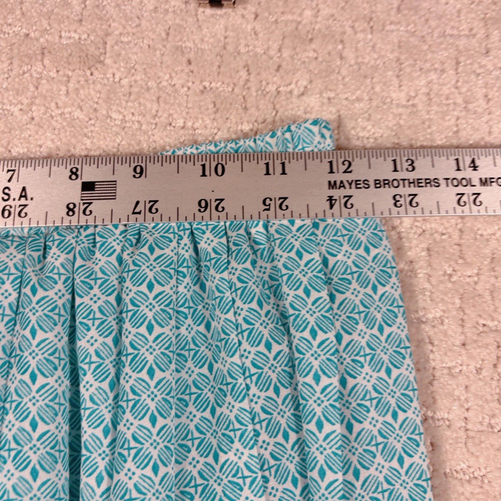Vintage Leslie Fay Petite 3 Pc Set Size 10P Teal Pleated Skirt Blouse Secretary