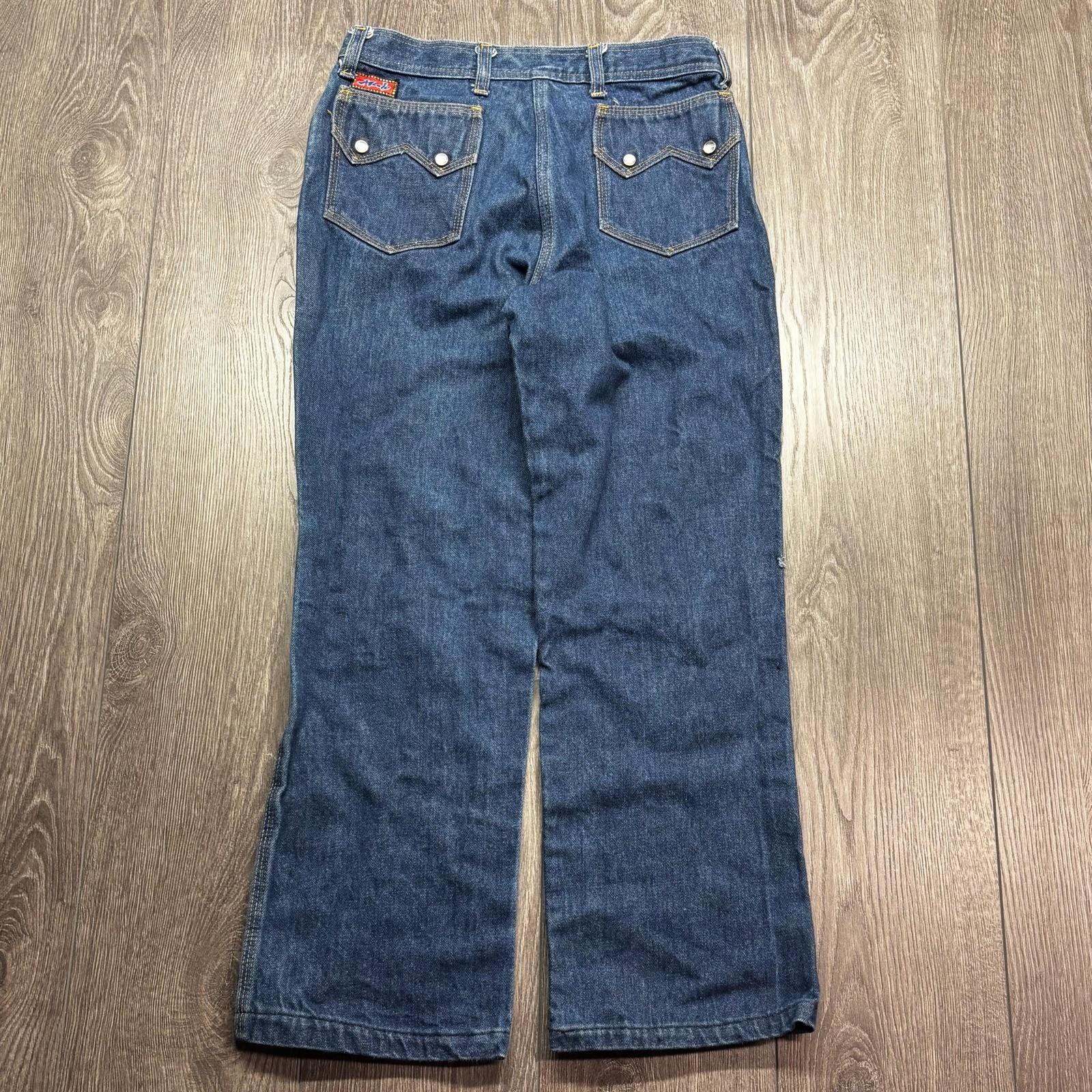 Vintage Male Pearl Snap 1970s Denim Jeans Western 30 x 28 Rare