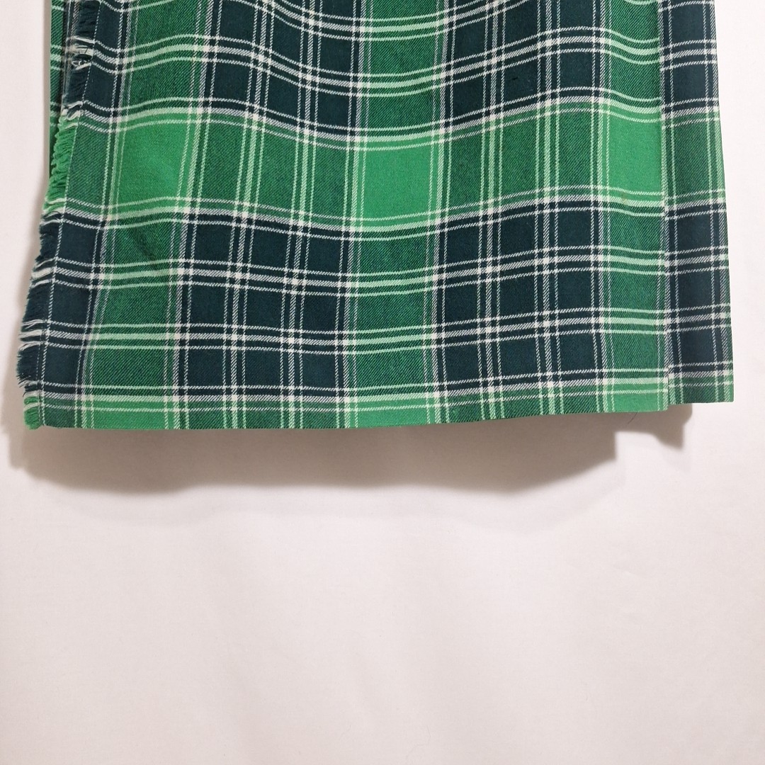 Vtg The Scotch House Tartan Plaid Wool Kilt Skirt Green Size 28
