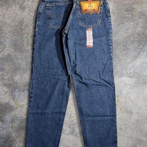 Vintage 90s Levi’s 551 Relaxed Fit Tapered Leg Jeans USA Made NWT Deadstock