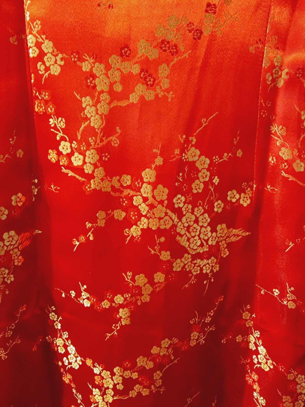 Brand New Chinese Asian Oriental Japanese Geisha Dress Kimono Red Womens Large