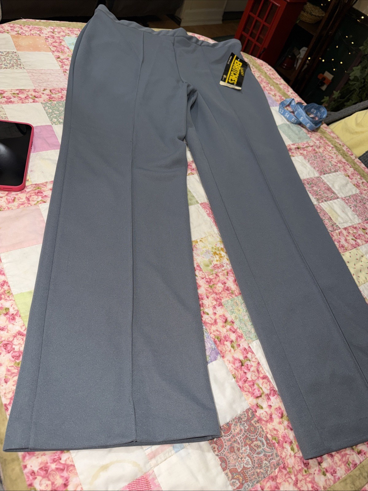 NWT vintage Woman’s lucky britches 38 x 31” grey Wide Leg 70s