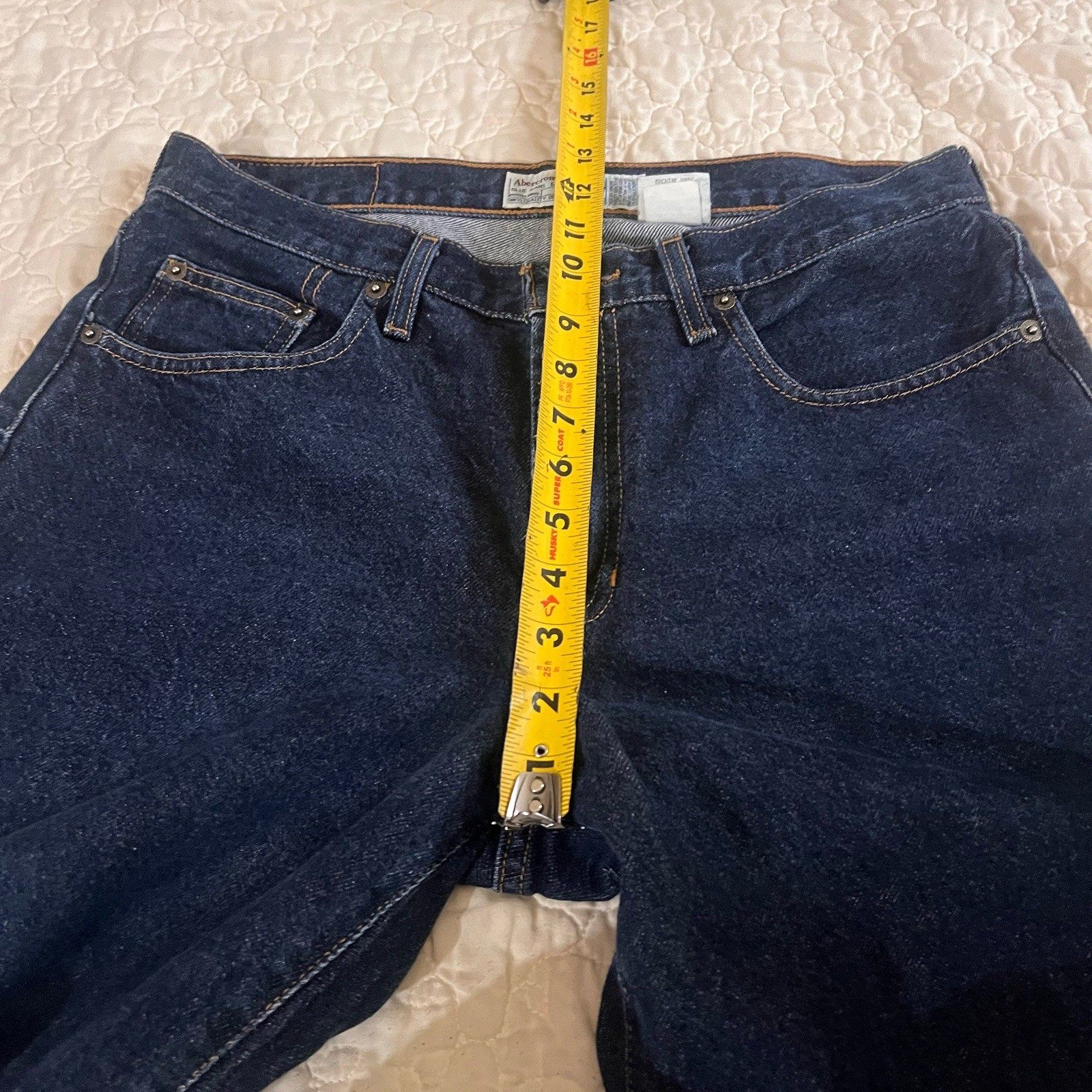 VTG 90s Abercrombie & Fitch High-Rise Bootcut Rigid Jeans Women’s Sz 8 Raw 30×27