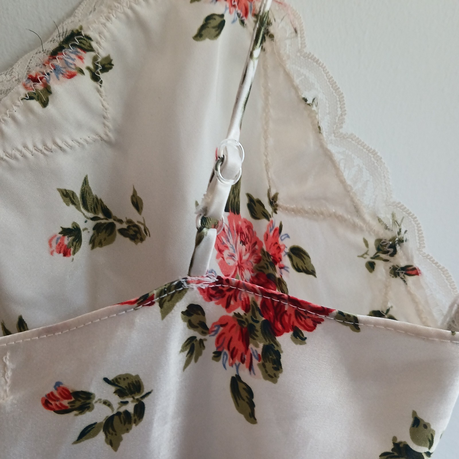 Vintage LCA Intimates Nu Sensations Satin & Lace Camisole Lingerie Size 6M