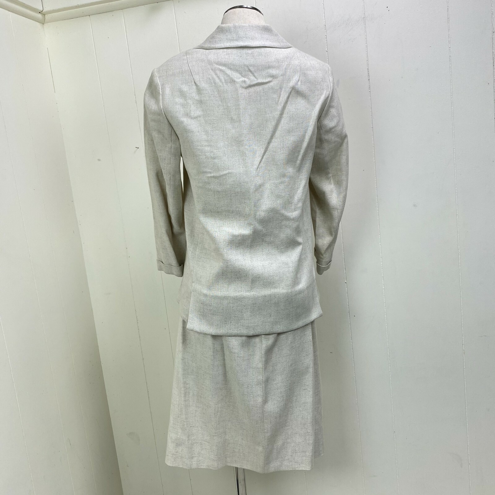Vintage 40s Weathervane Tailored by Handmacher Raw Silk 2-Piece Suit Set