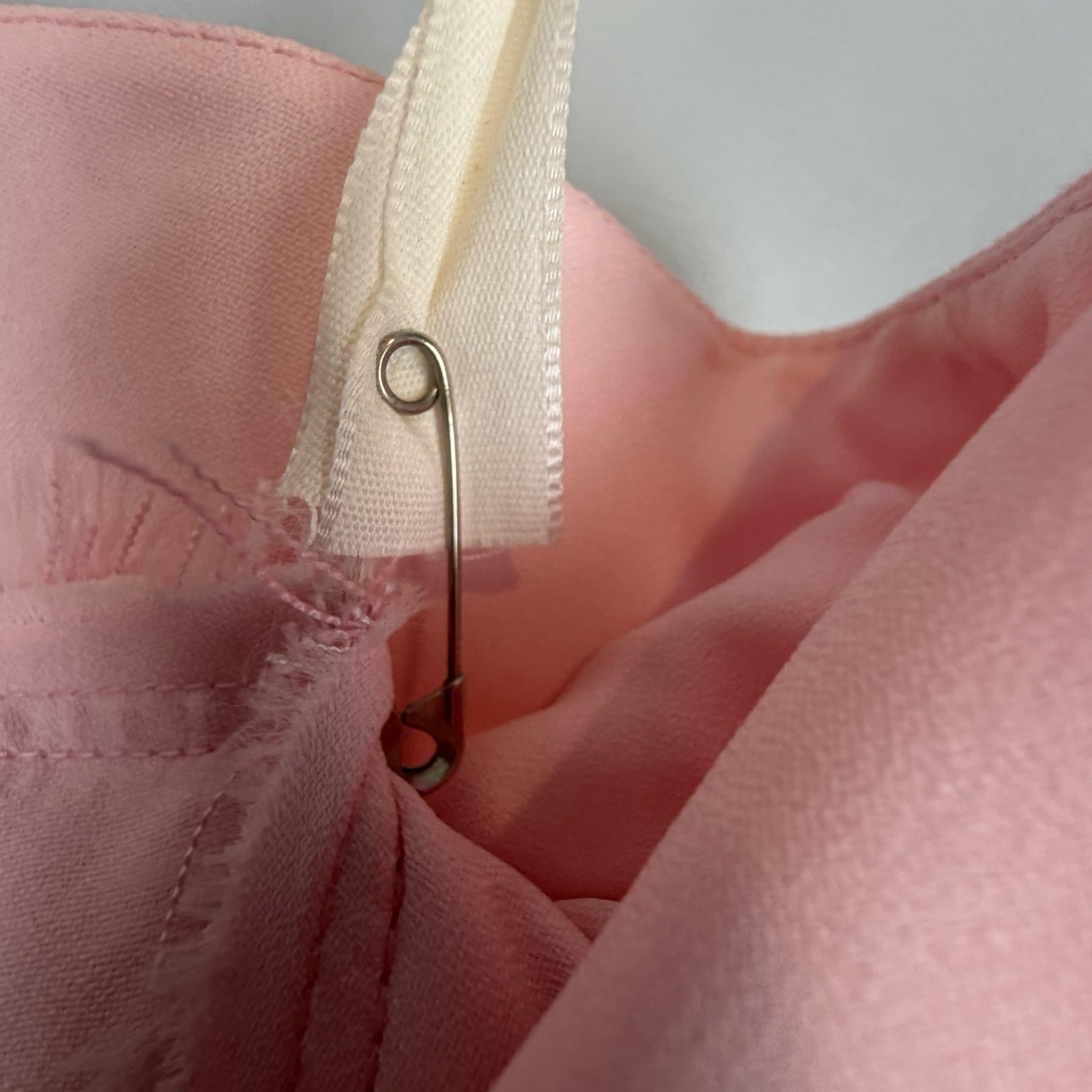 Priscilla of Boston Pink Gown Womens Size XS Single Shoulder Mid Century Vtg