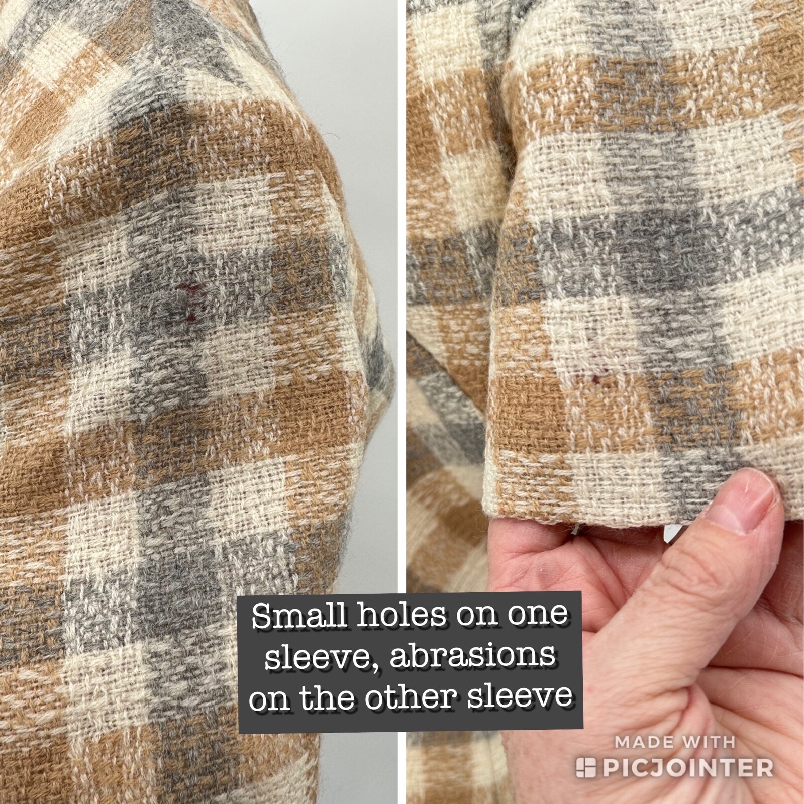 Vintage 60’s / 70’s Parade NY Women’s Bouclé Sheath Dress Bias Plaid Size S/M