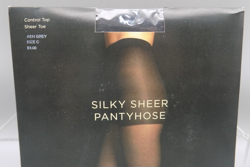 Talbots Silky Sheer Pantyhose Size C New Sealed Ash Grey Unused Vintage