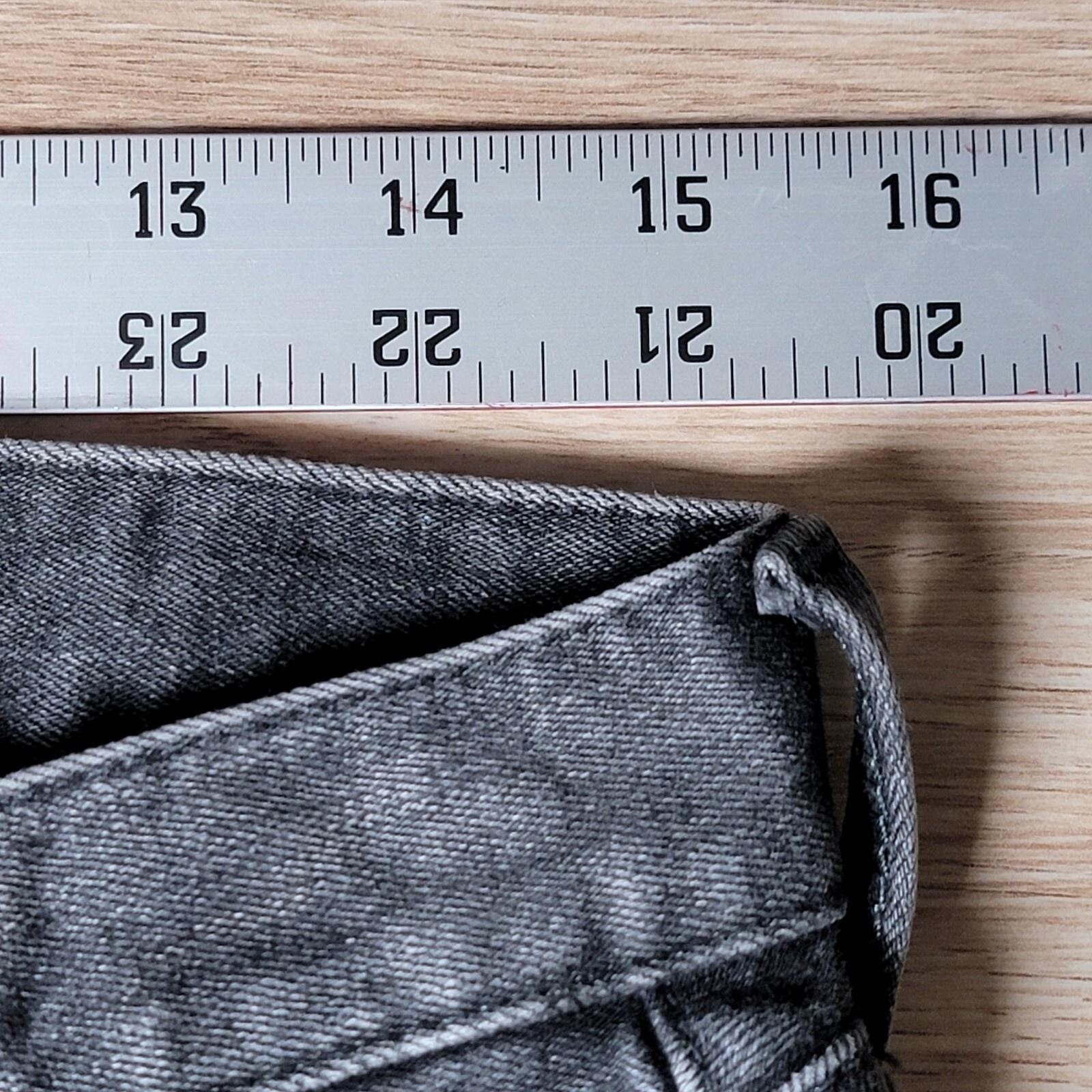 Moussy Vintage Jeans Womens 30×27 Gray Skinny Denim Distressed Whiskering Japan