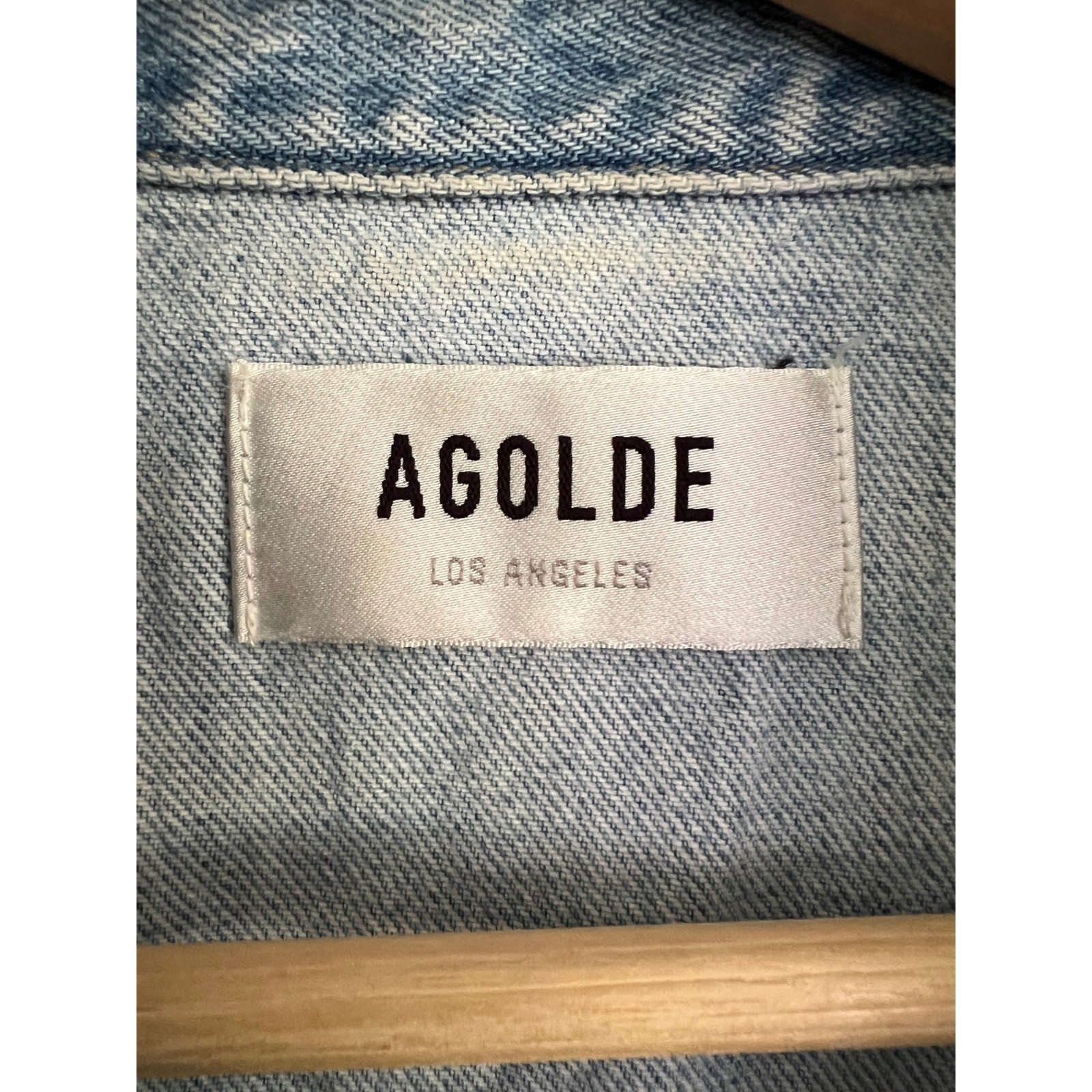 Agolde 100% Organic Cotton Womens Denim Vest Y2K Indie Sleaze Western Size M