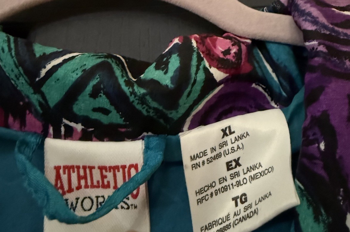 80s/90s Windbreaker Ladies Size XL Retro Funky Bright Teal and Purple Vintage