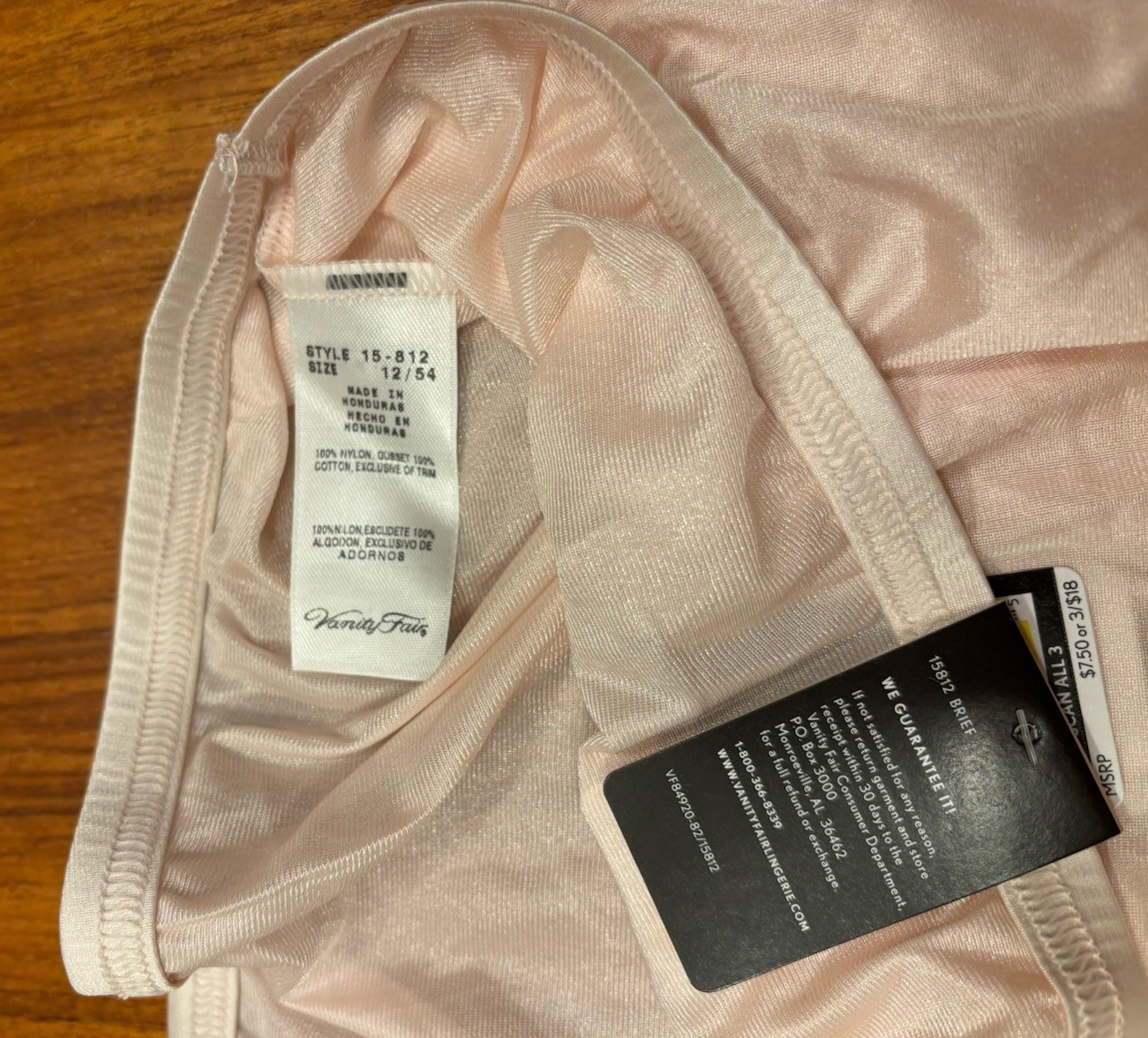 2 Pack Vanity Fair Perfectly Yours Ravissant Briefs Size 12 / 5XL NWT Multi Pink