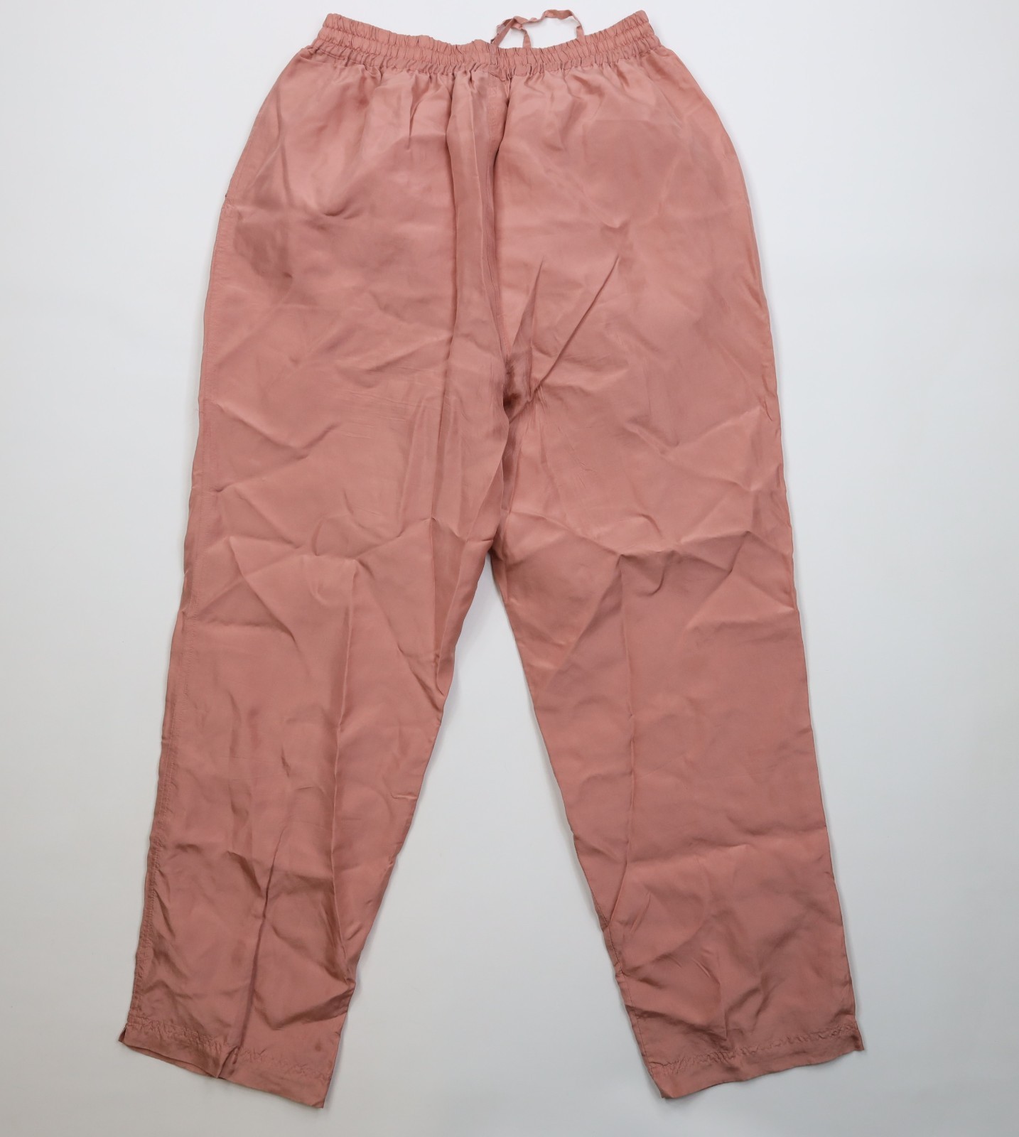 Vintage 90s Streetwear Womens Large 2 Piece Silk Flower Track Suit Outfit Set