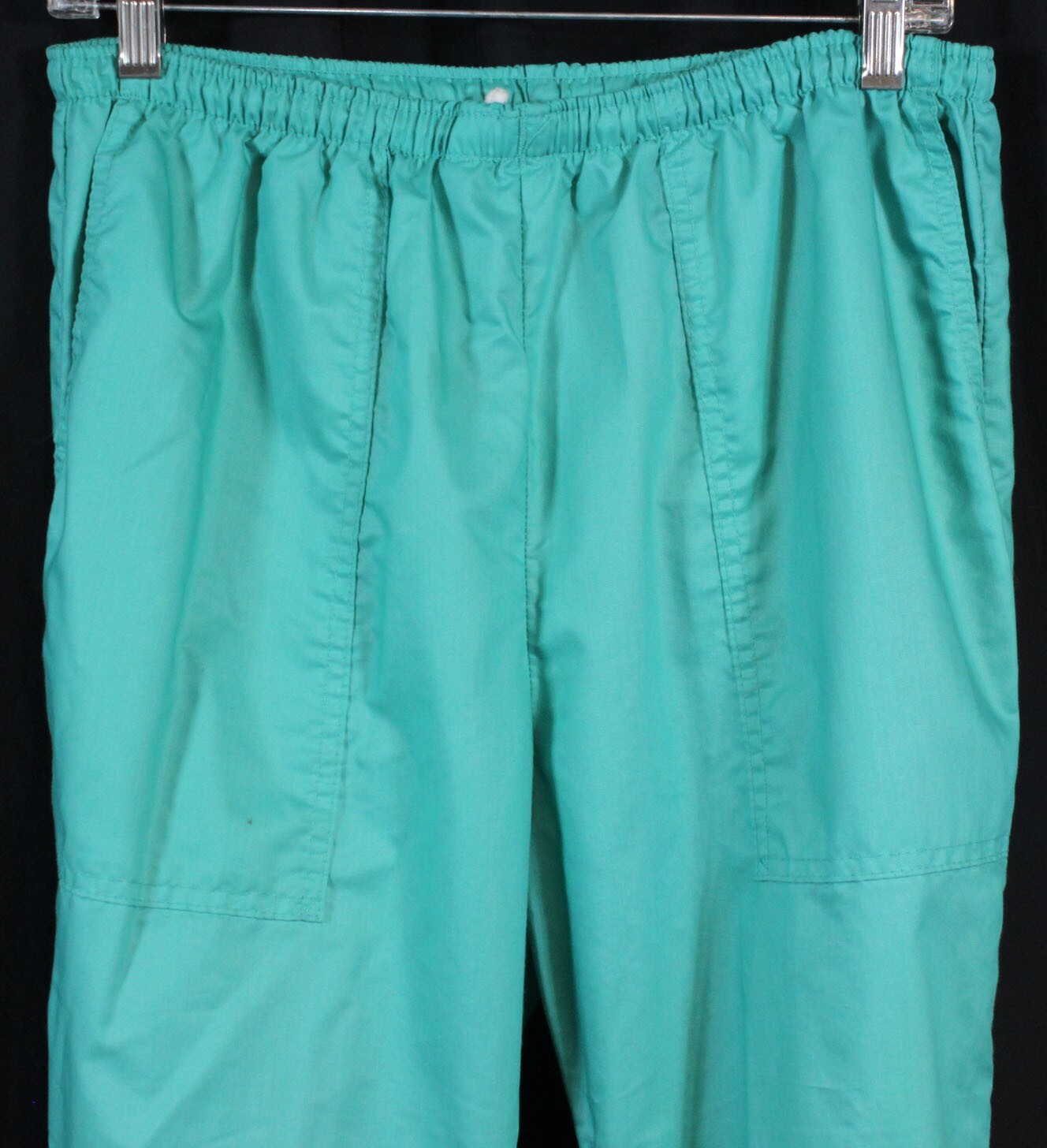 Vtg Wilson Tracksuit Outfit Set Pants Shirt Pouf Slv 80s Pinstripe Wind Pants M