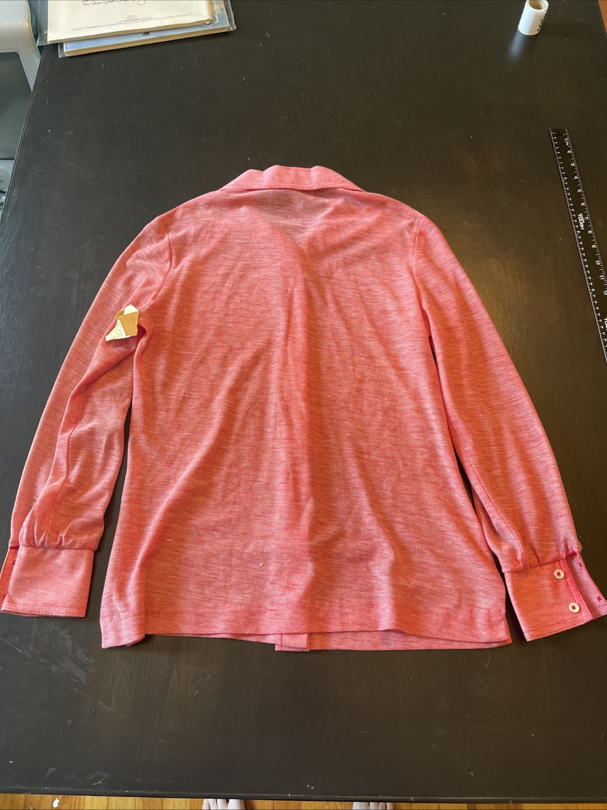 Vintage 1970s NOS Mr Beau By RL Davis Women’s Salmon Top M