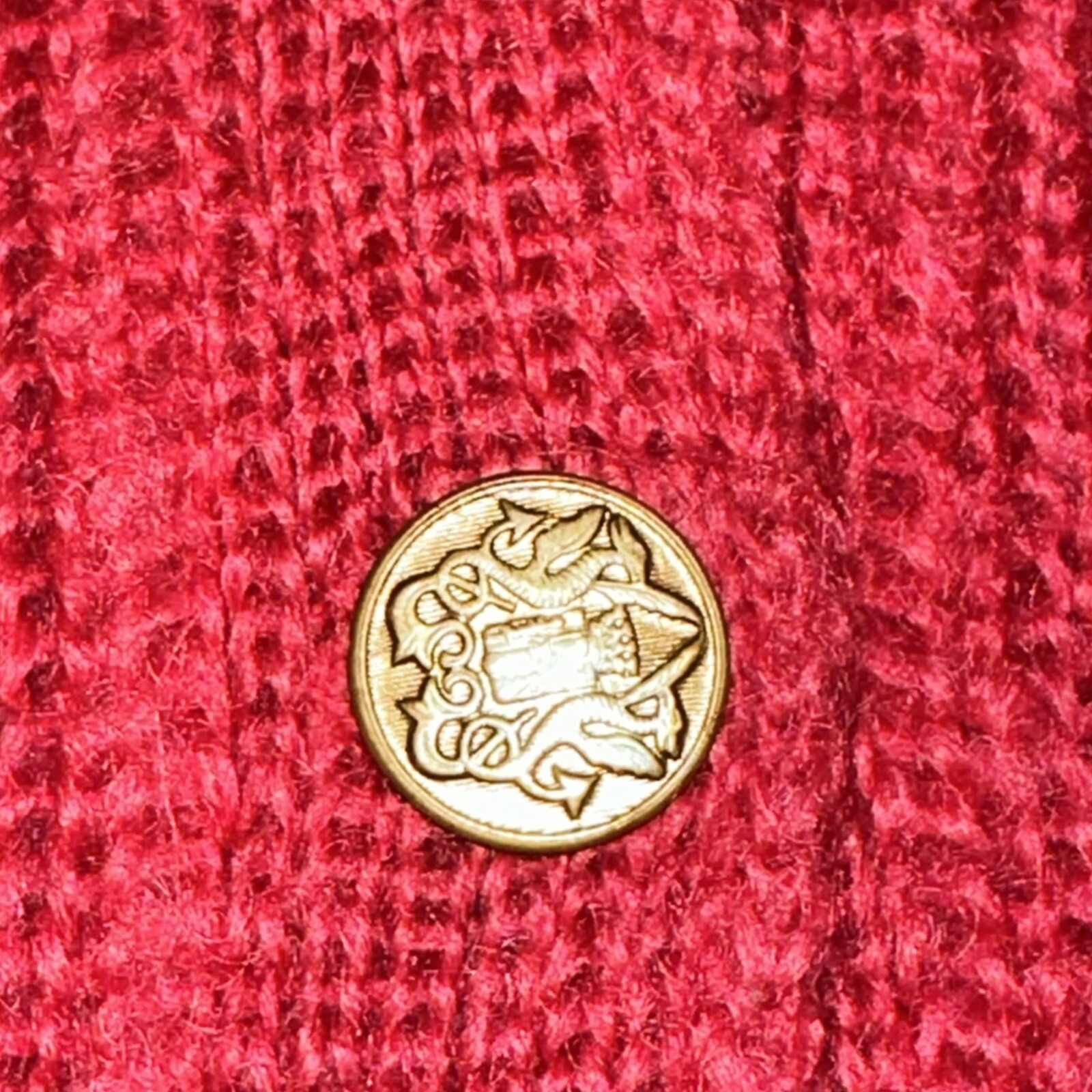 Vintage 1960s 100% Mohair Cardigan Sweater Pinkish Red Approx Sz Medium Shaggy