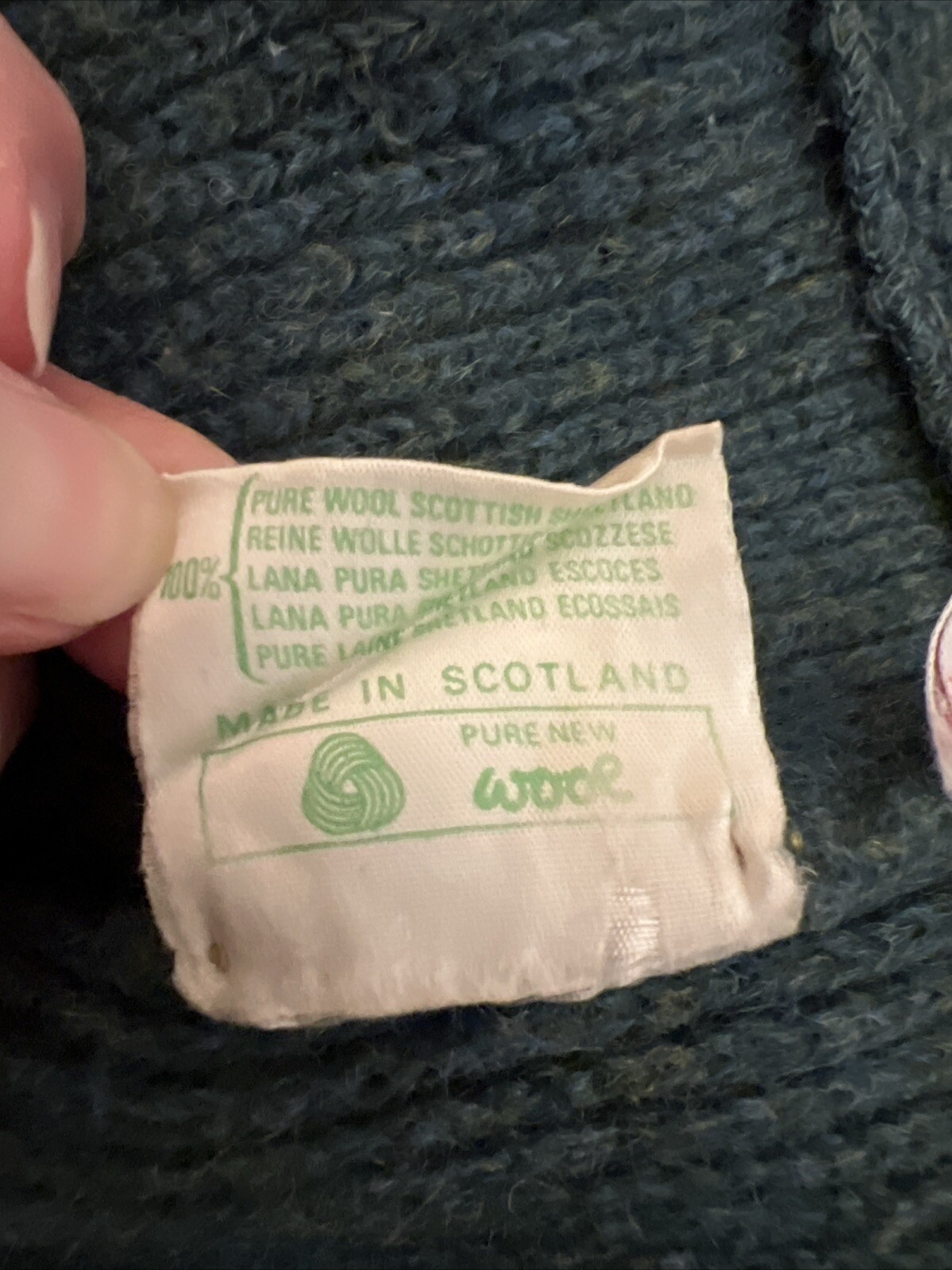 Vintage Pringle Shannon Free Airport Sweater Scotland Wool Coastal Cottage