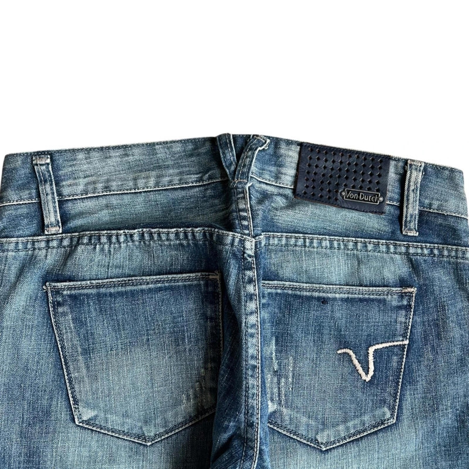 Von Dutch Vintage Y2K Women’s Chic Low Rise Slim Denim Jeans 4
