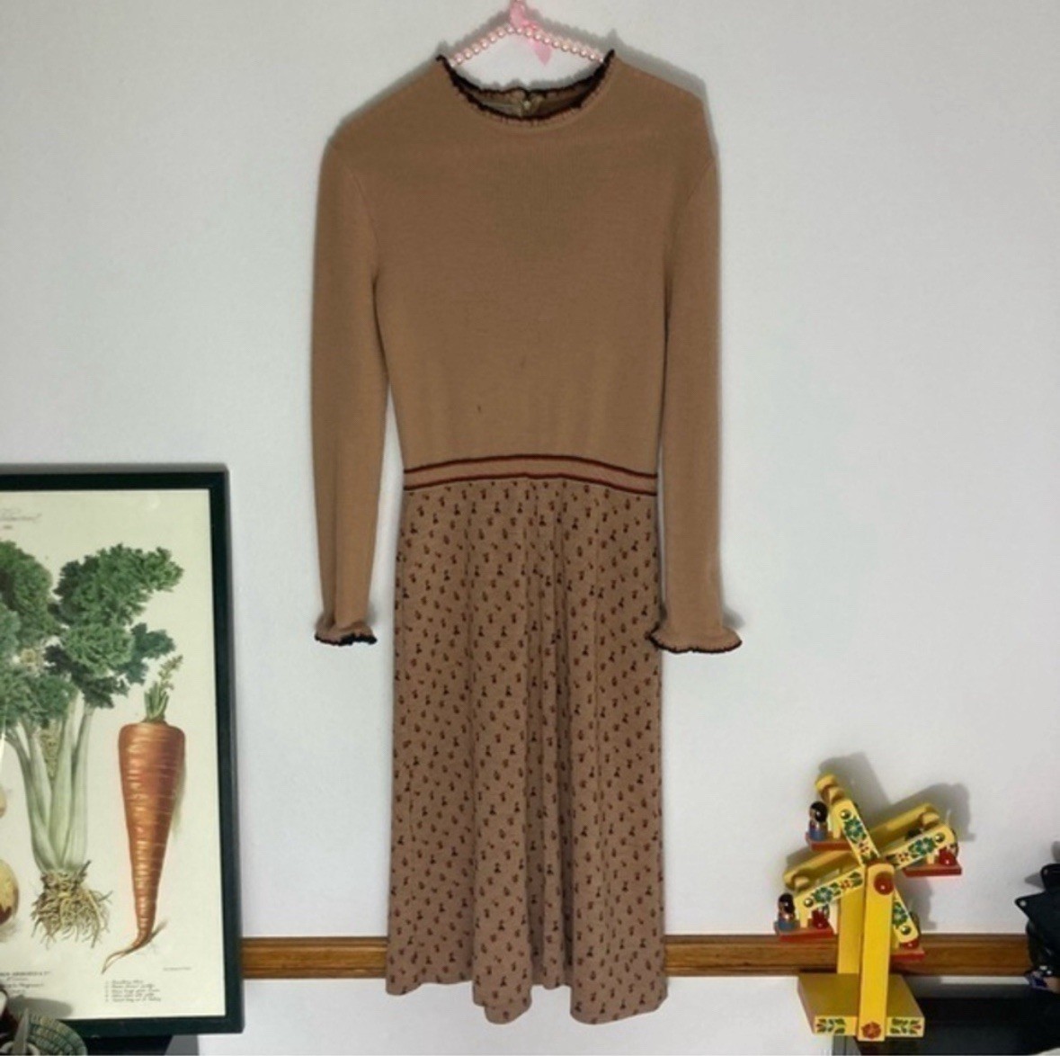 Vintage Robinson’s long sleeved wool dress