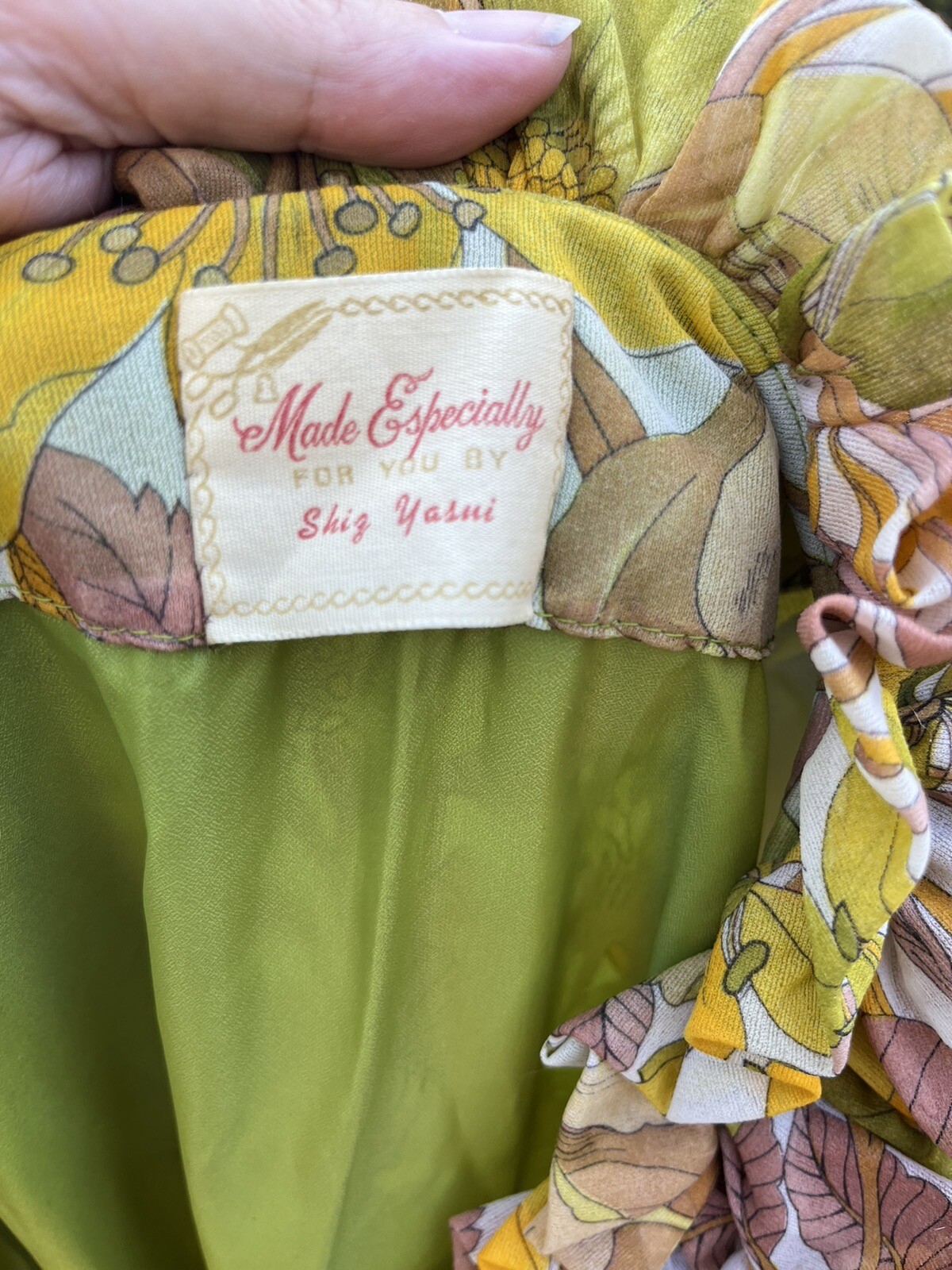 Vintage 1960’s Handmade Chiffon Garden Tea Party Ruffled Dress