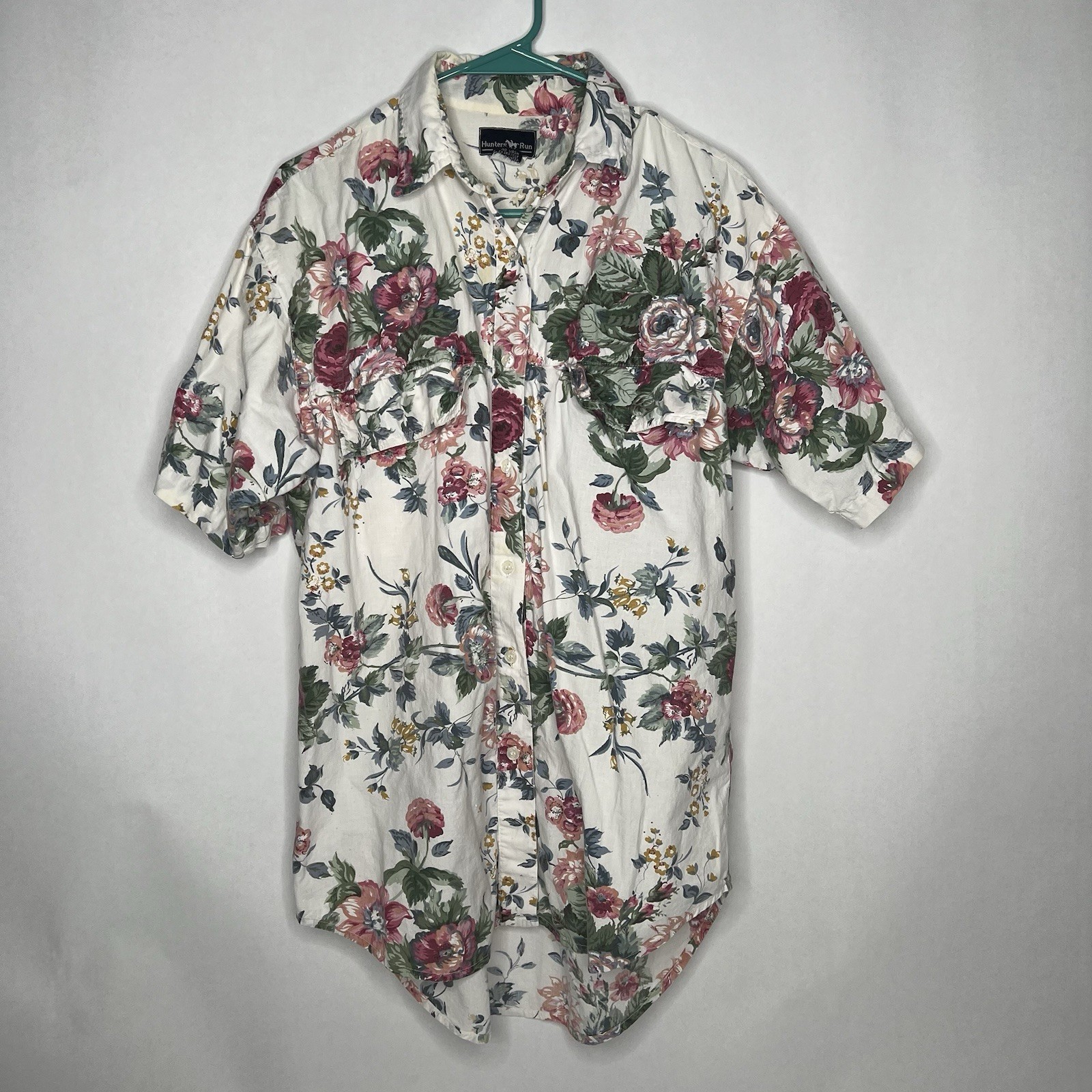 Vintage Hunter’s Run Women’s Size S Button up Shirt Floral Easter 80s 90s Small