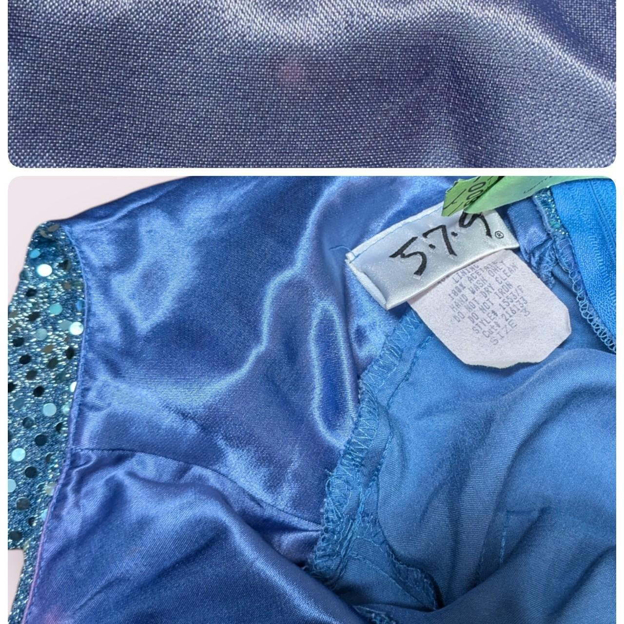 Size 3 Vintage 90s 579 Mermaid Open Back Maxi Prom Dress