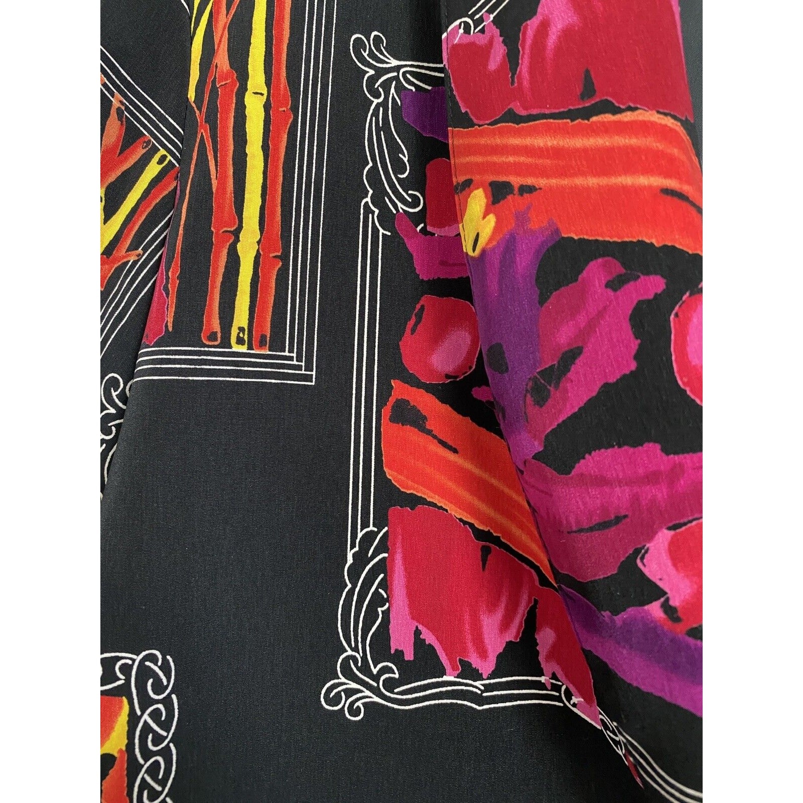 Vintage Brownstone Studio Blazer Jacket Multicolor Abstract Pattern 80s Large