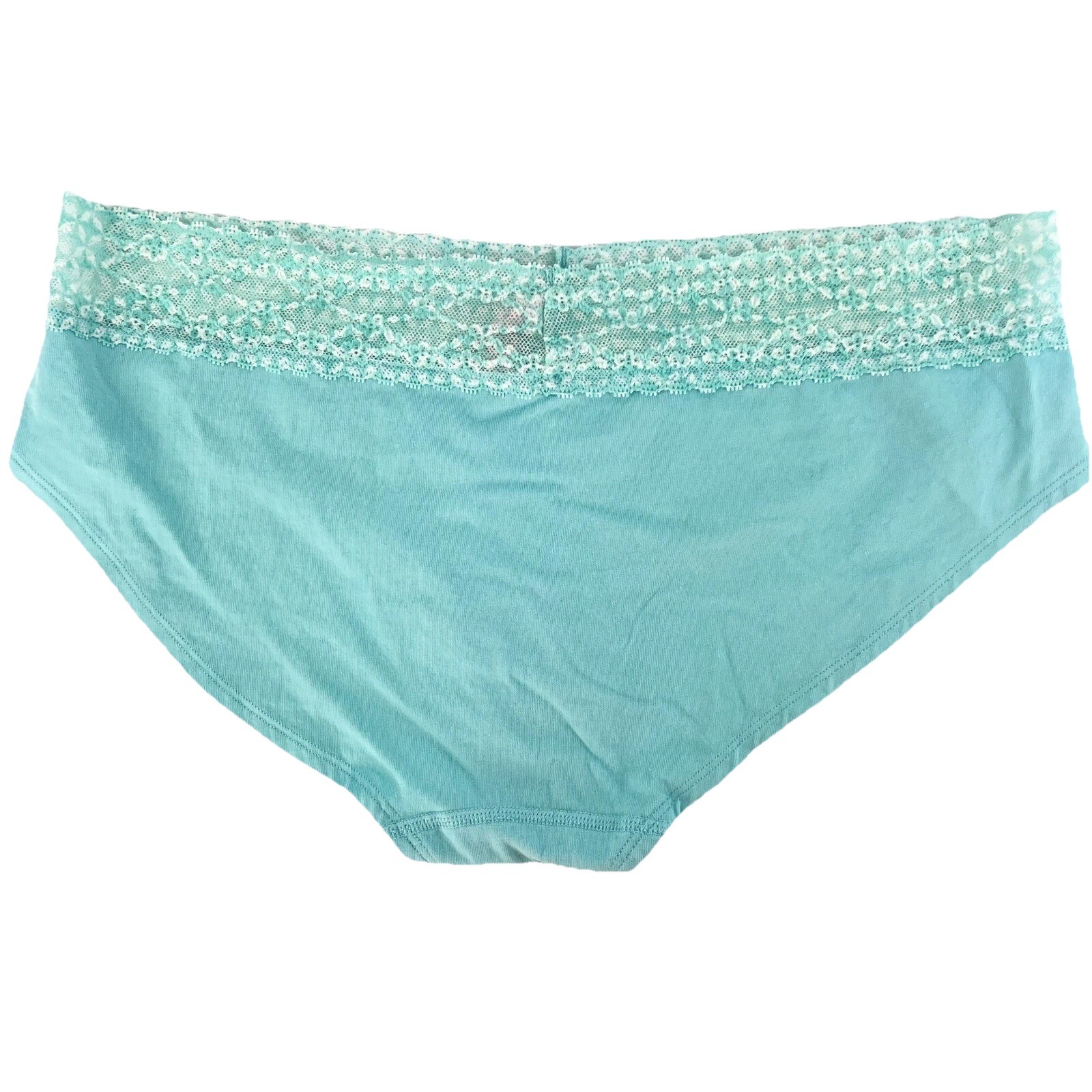 Victoria’s Secret Low Rise Hip Hugger Panties XL Lacey Cotton Briefs Vtg