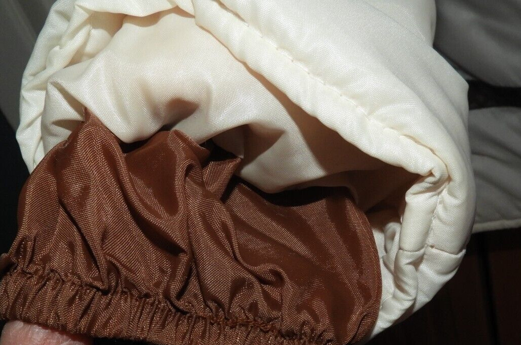 Vintage Kmart Ski Jacket Brown White Women’s Large Korea 4506 70’s 80’s