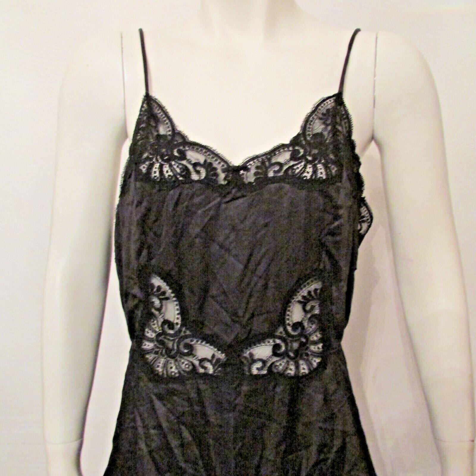 Delicacies Maidenform 91015 Nylon & Lace One Piece Teddy Bodysuit 34/75 USA made
